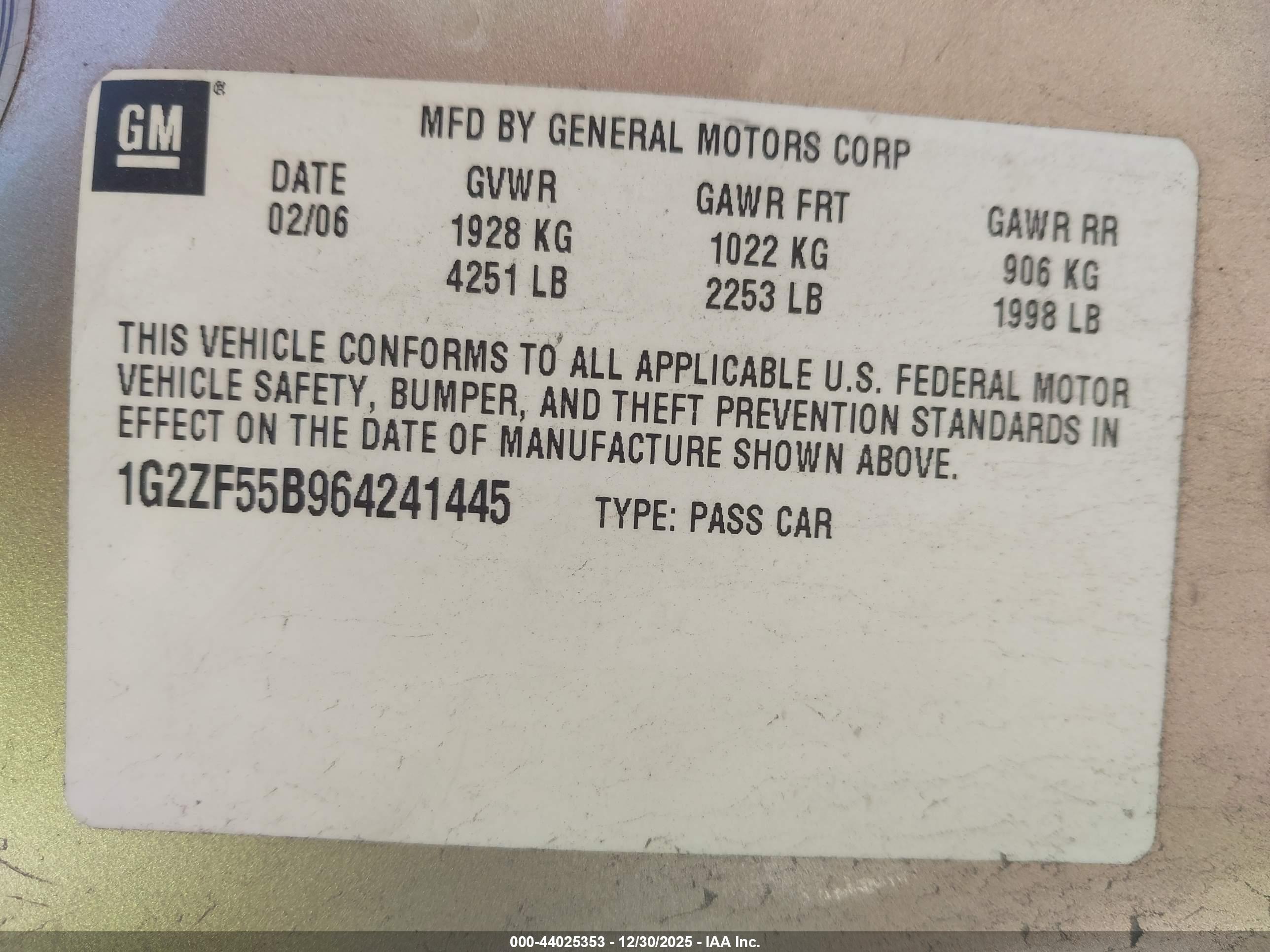 PONTIAC G6 image 9