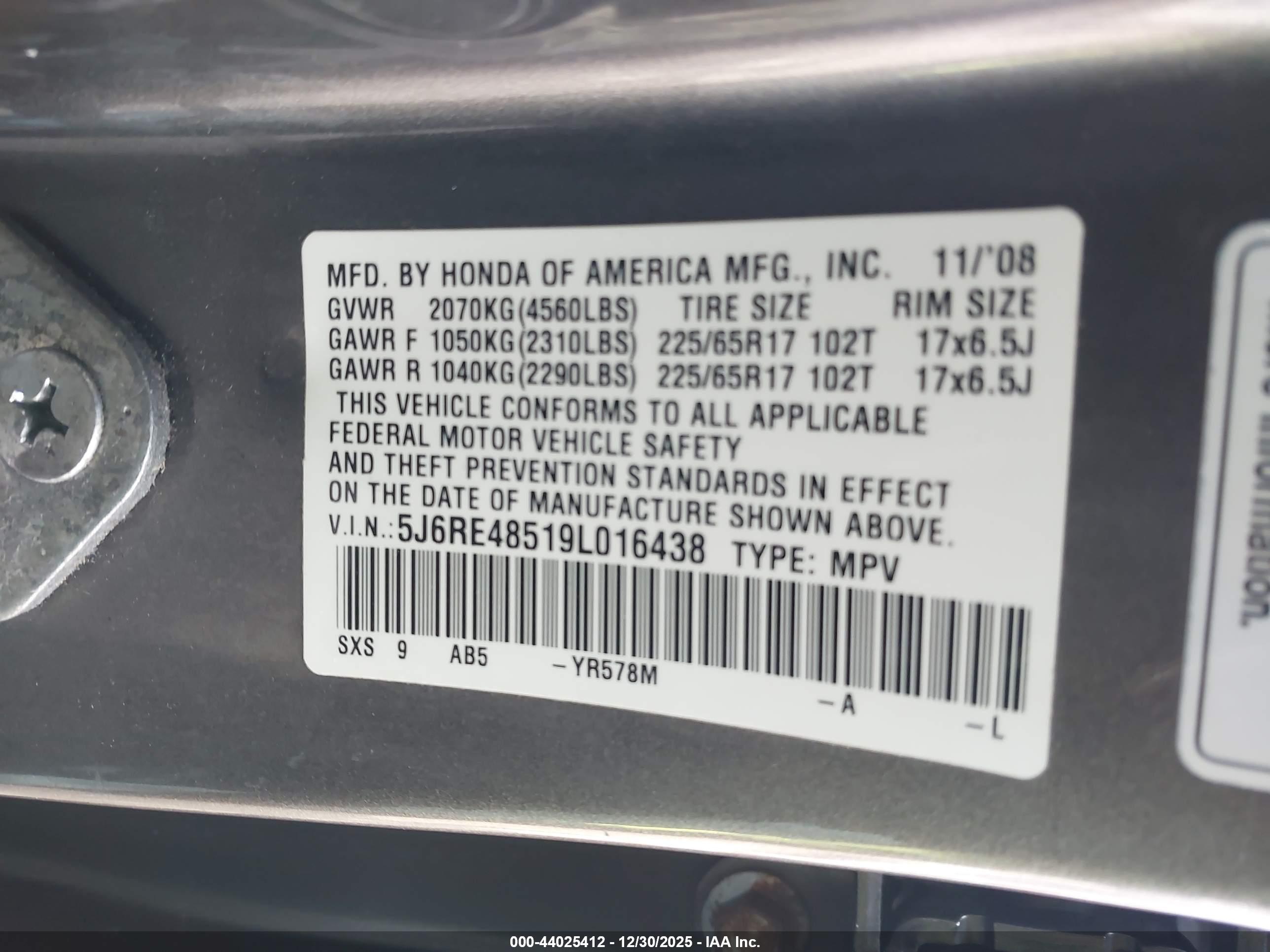 HONDA CR-V image 9