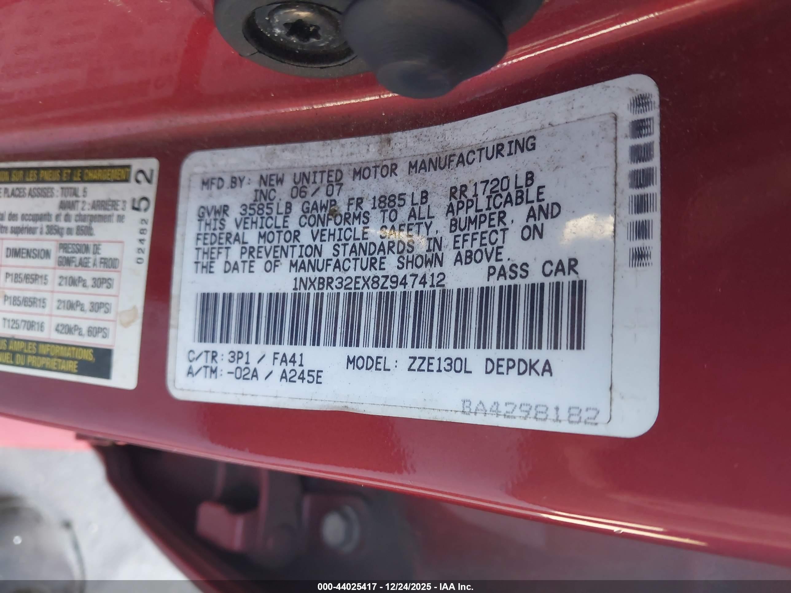 TOYOTA COROLLA image 9