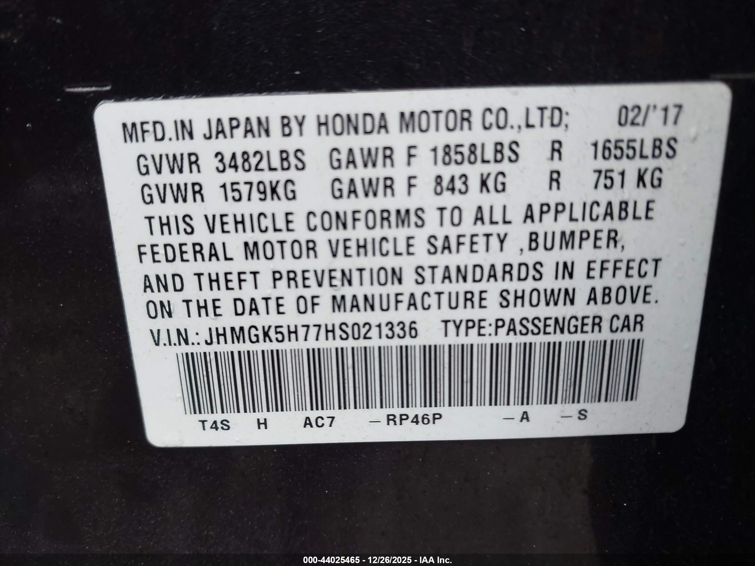 HONDA FIT image 9