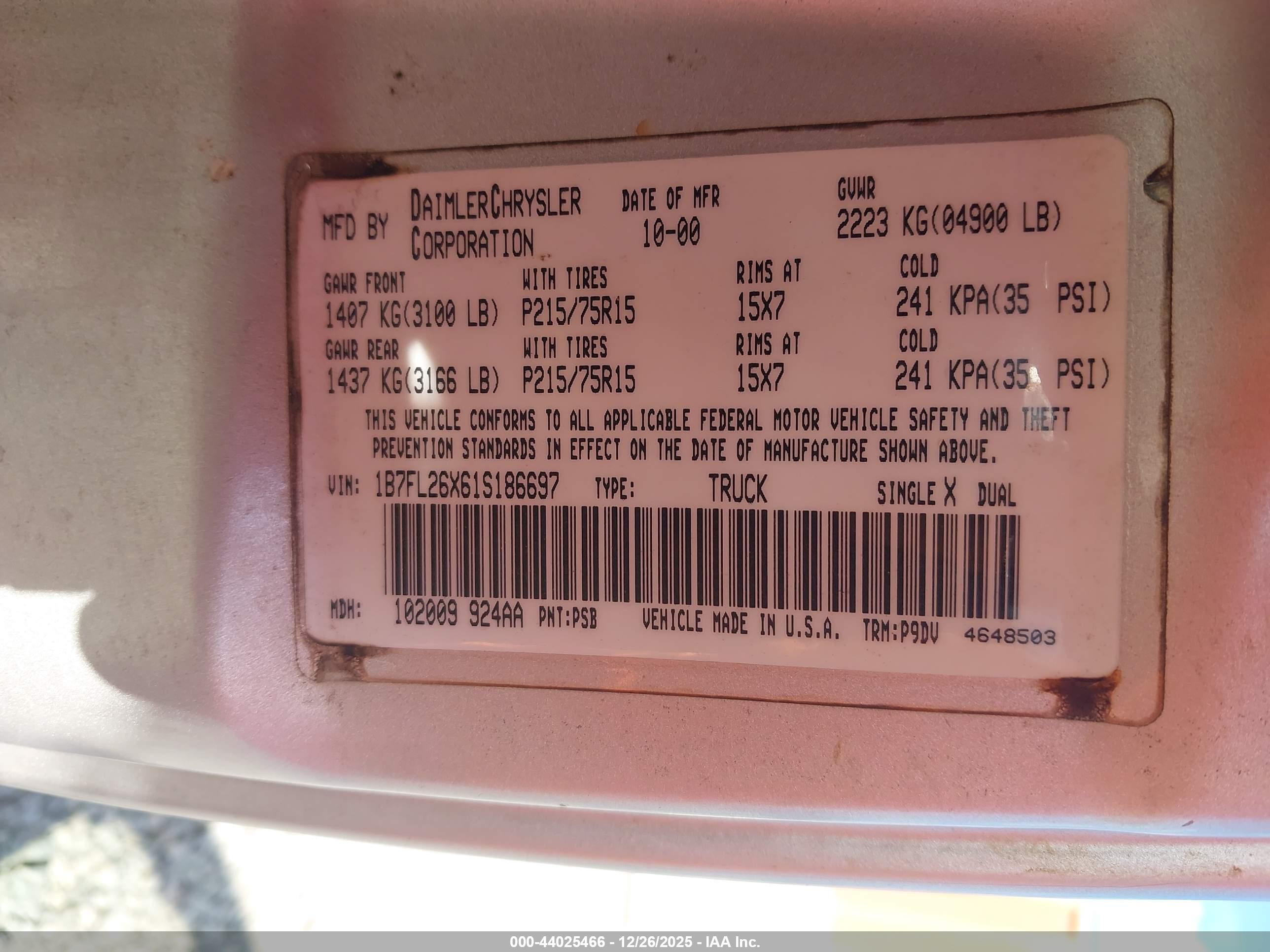 DODGE DAKOTA image 9