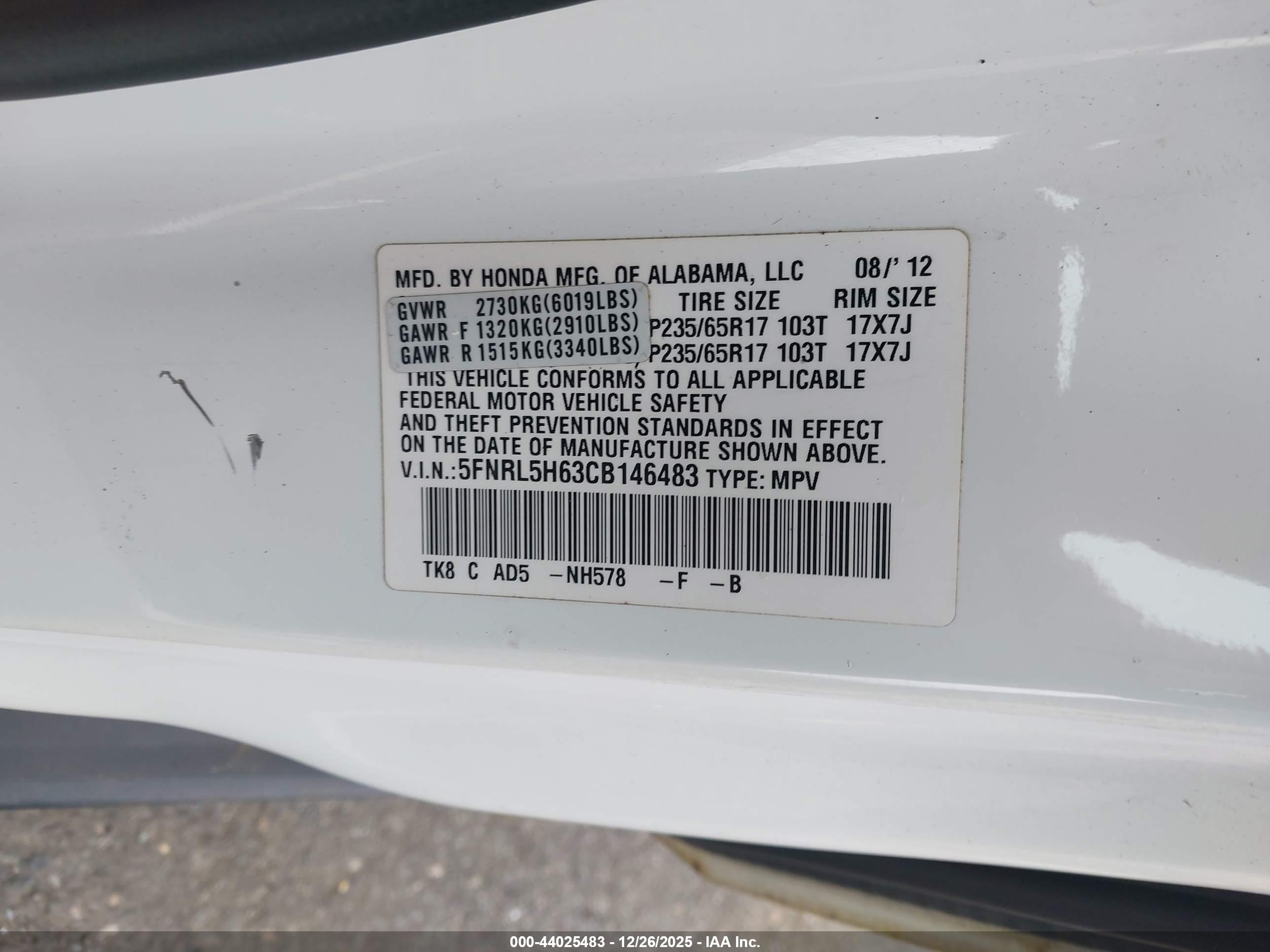 HONDA ODYSSEY image 9