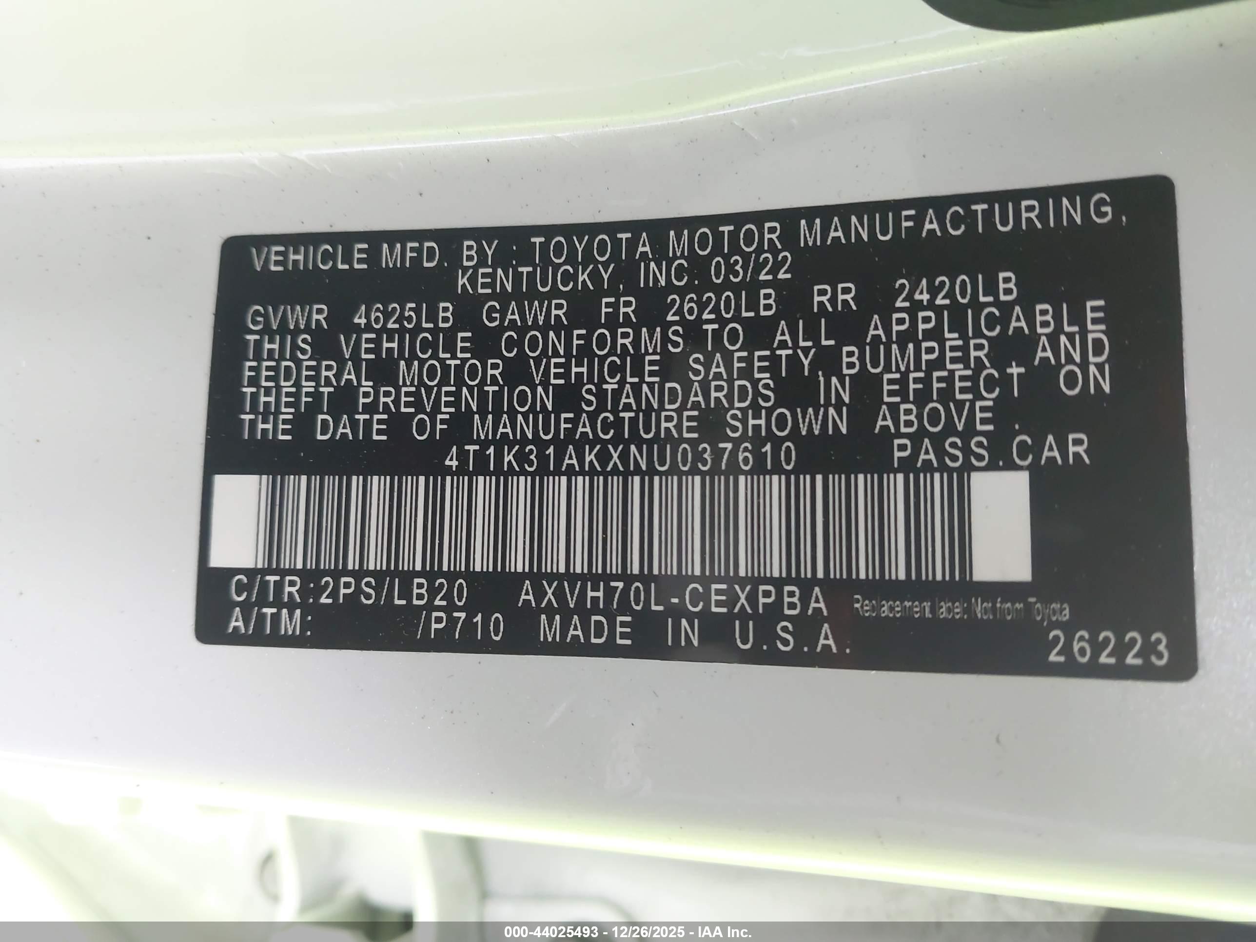 TOYOTA CAMRY image 9