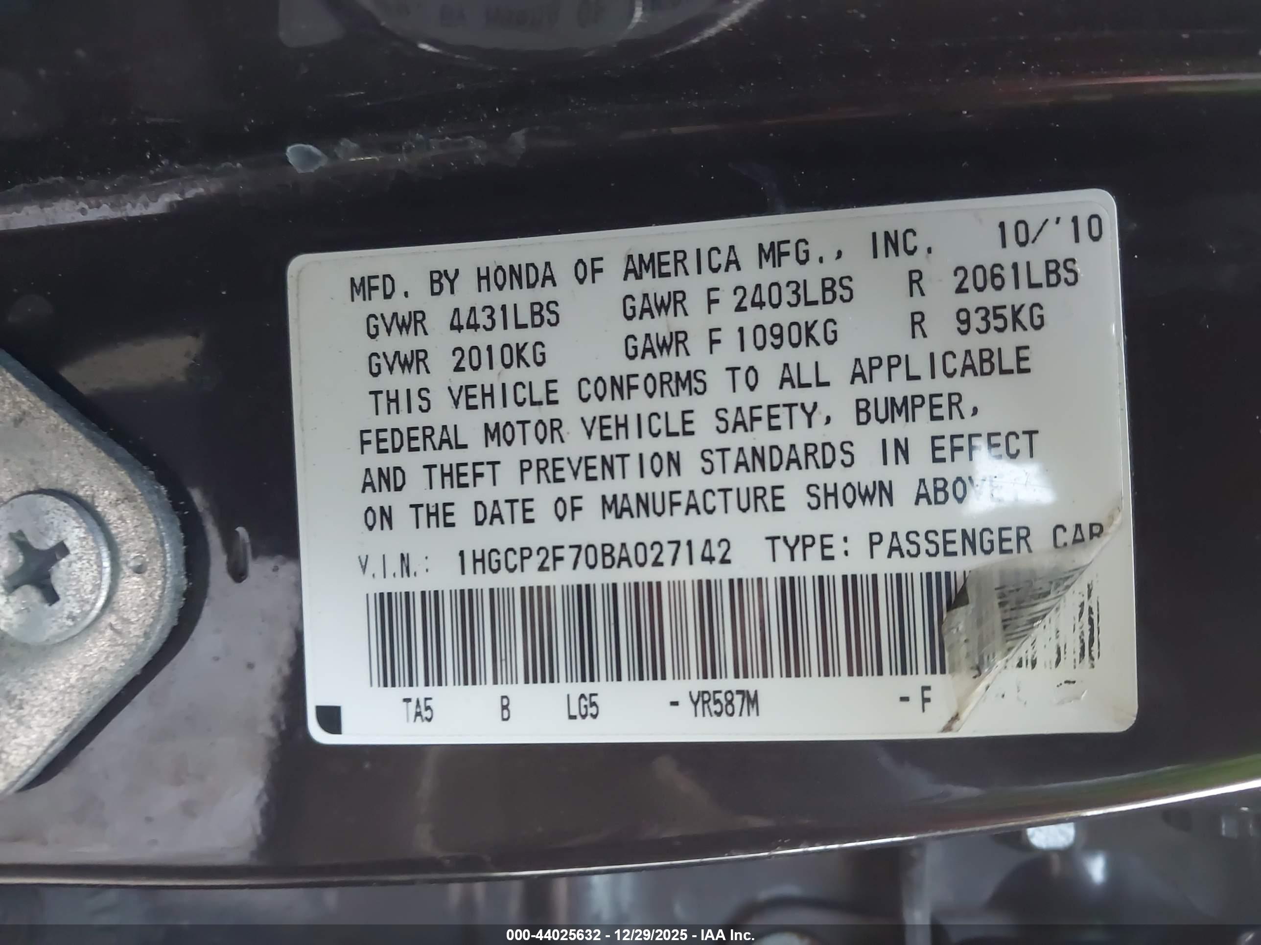 HONDA ACCORD image 9
