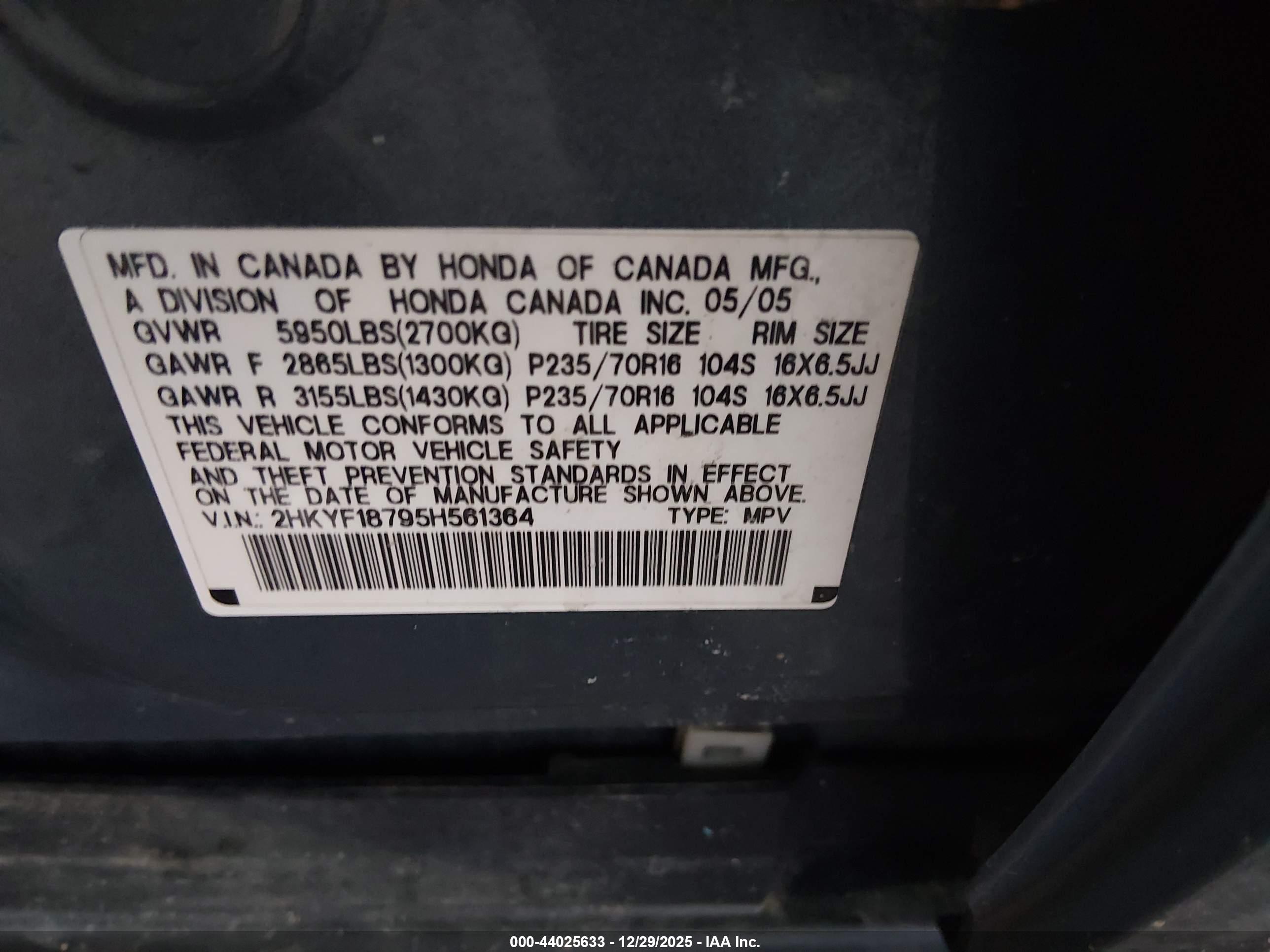 HONDA PILOT image 9