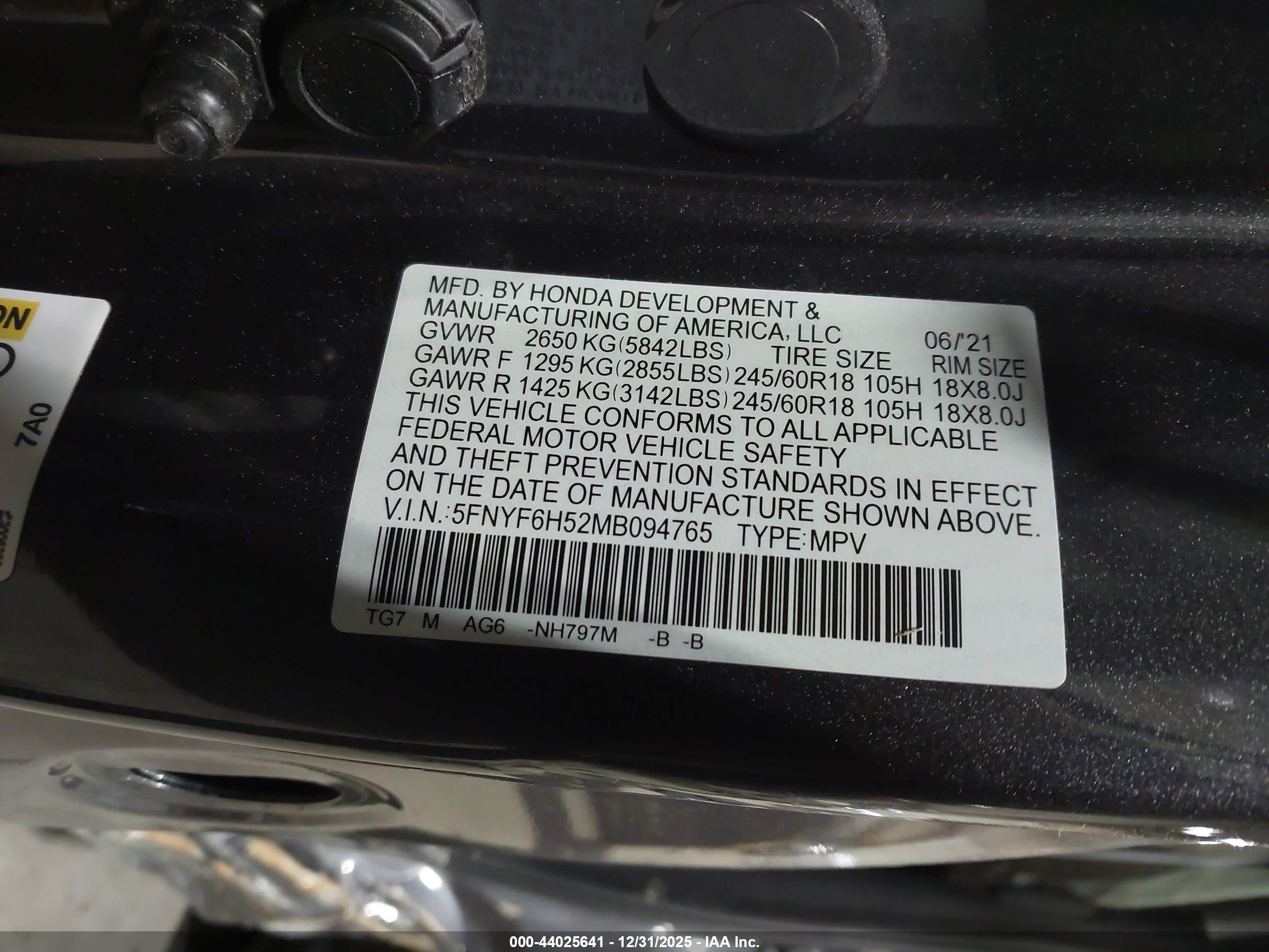 HONDA PILOT image 9