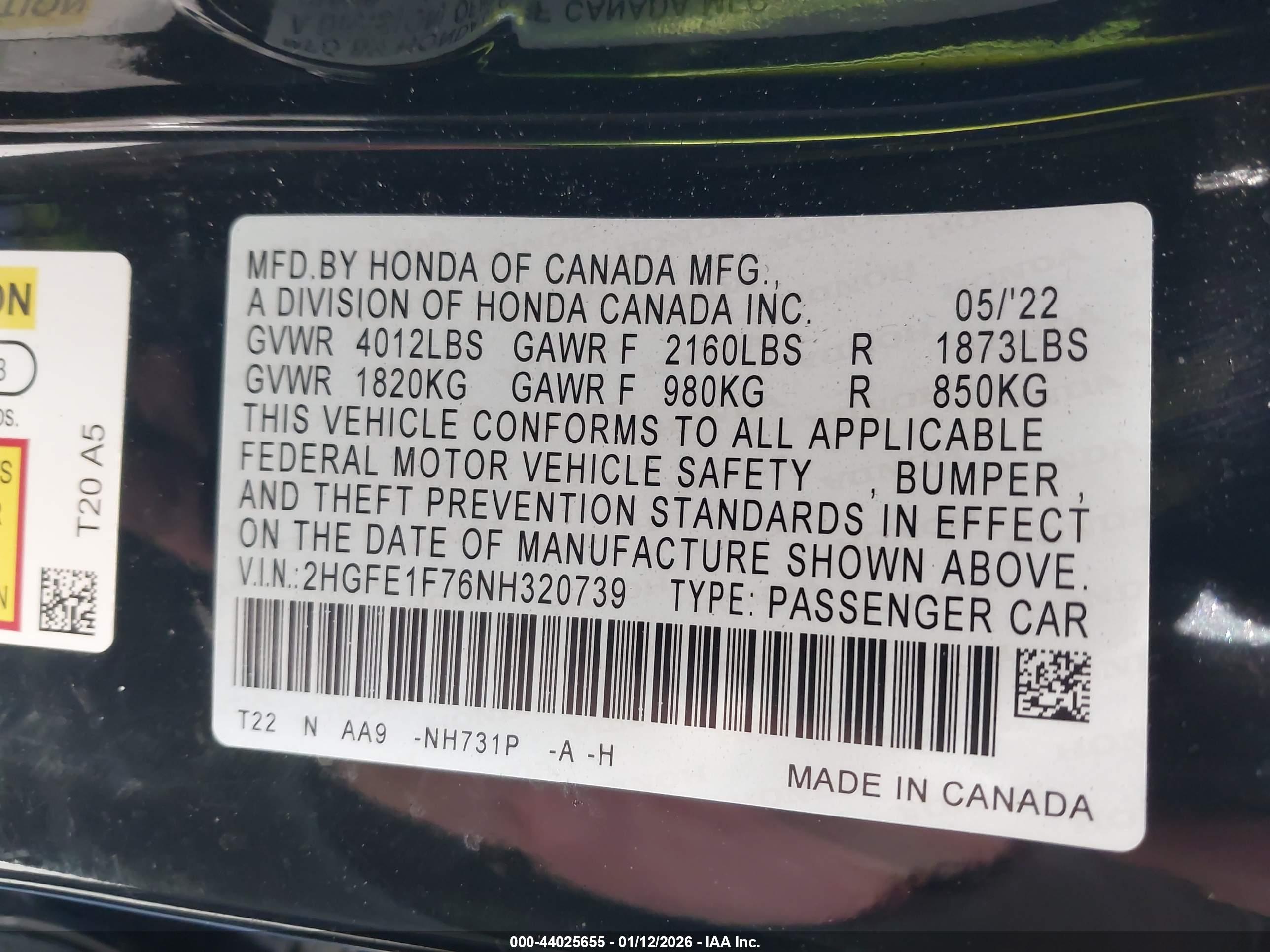 HONDA CIVIC image 9