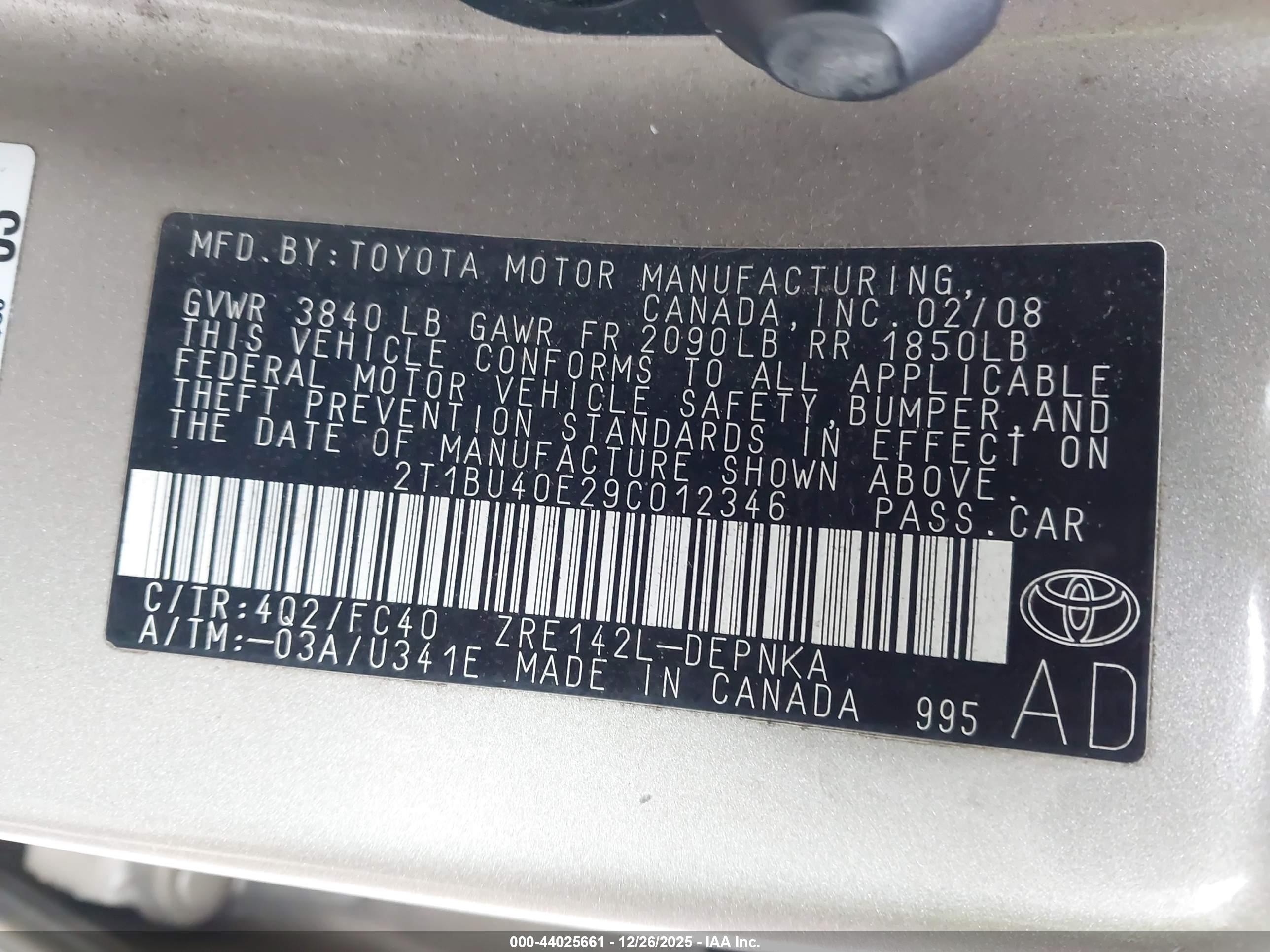 TOYOTA COROLLA image 9
