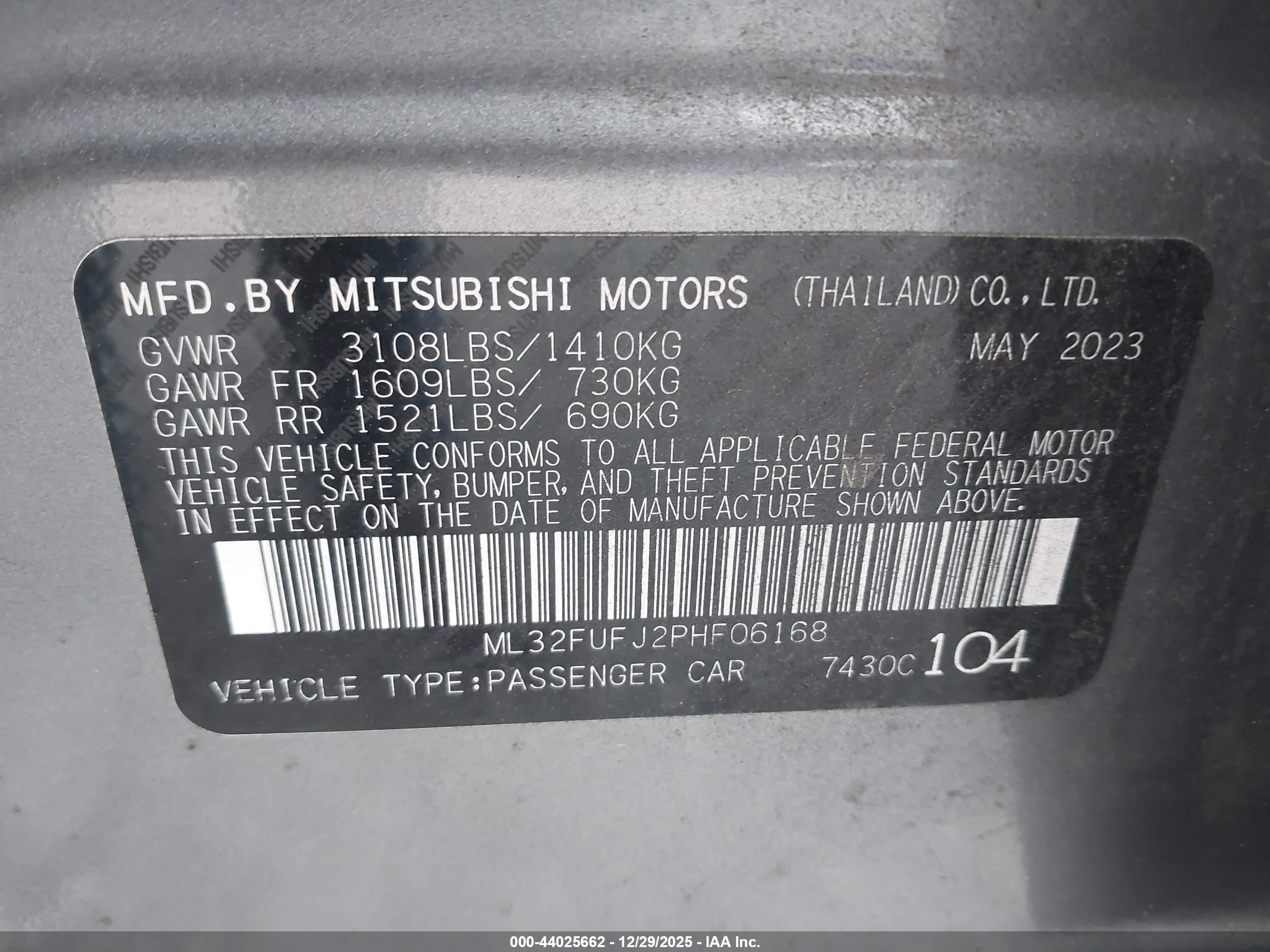 MITSUBISHI MIRAGE image 9