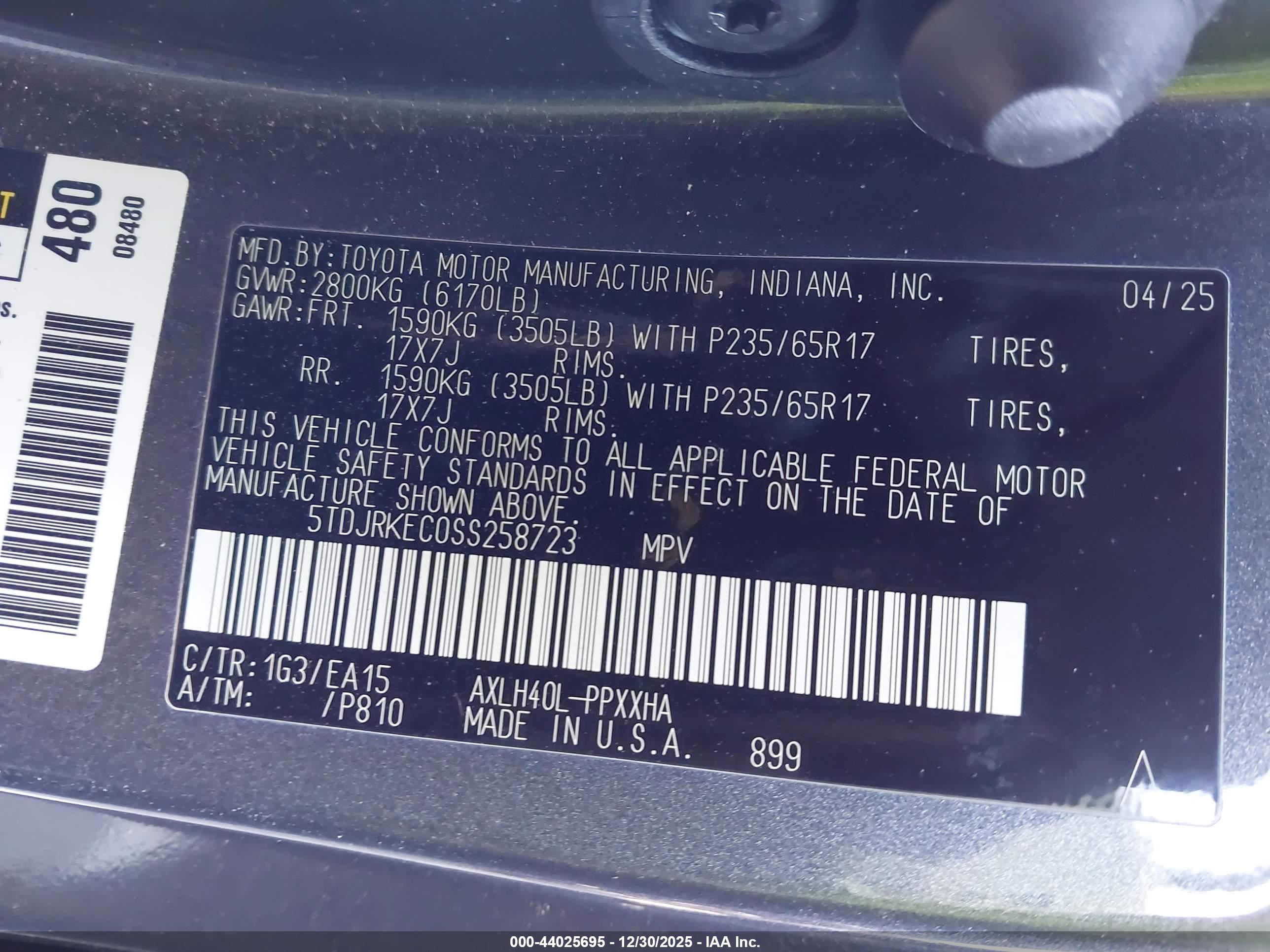 TOYOTA SIENNA image 9