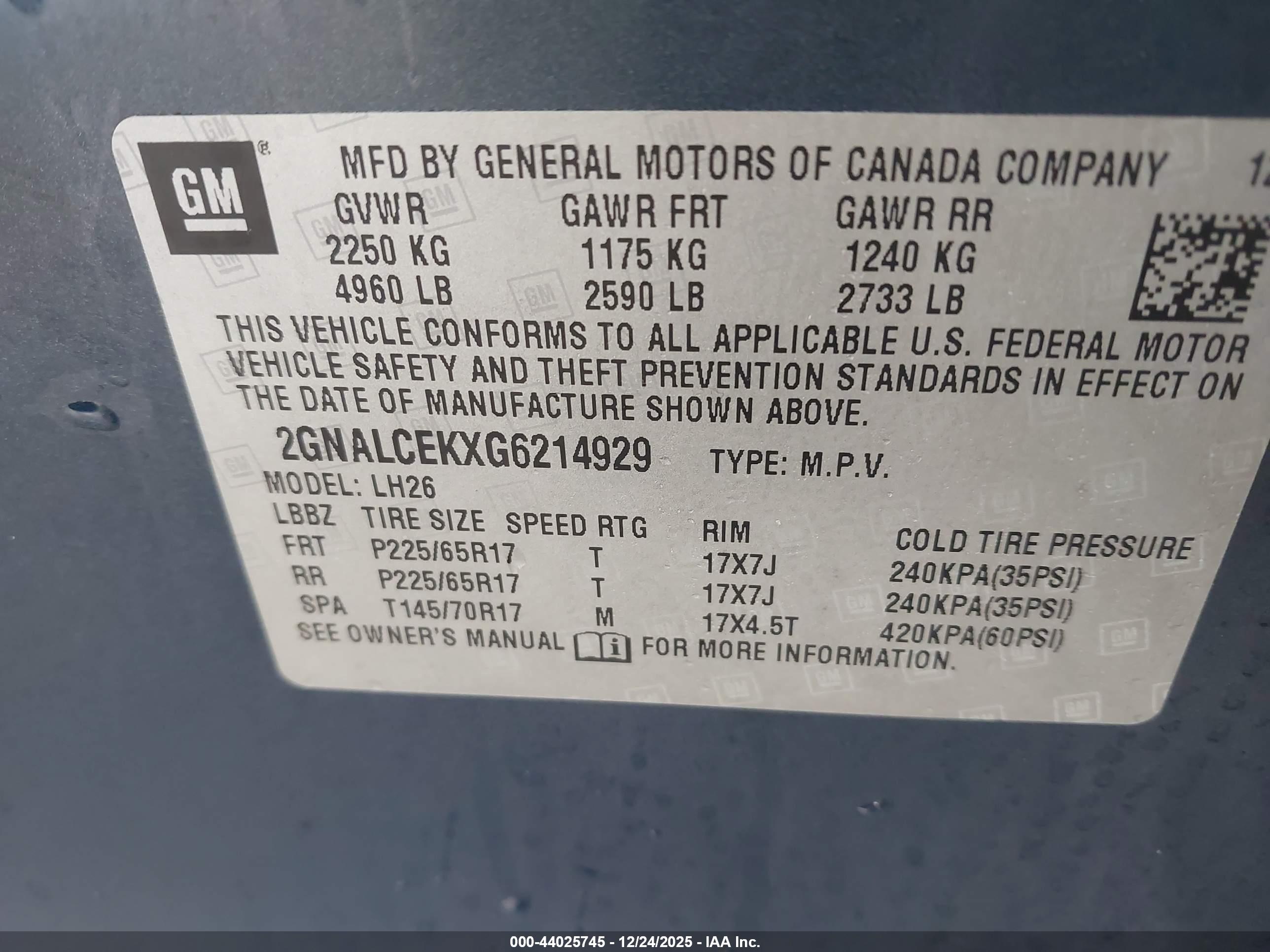 CHEVROLET EQUINOX image 9