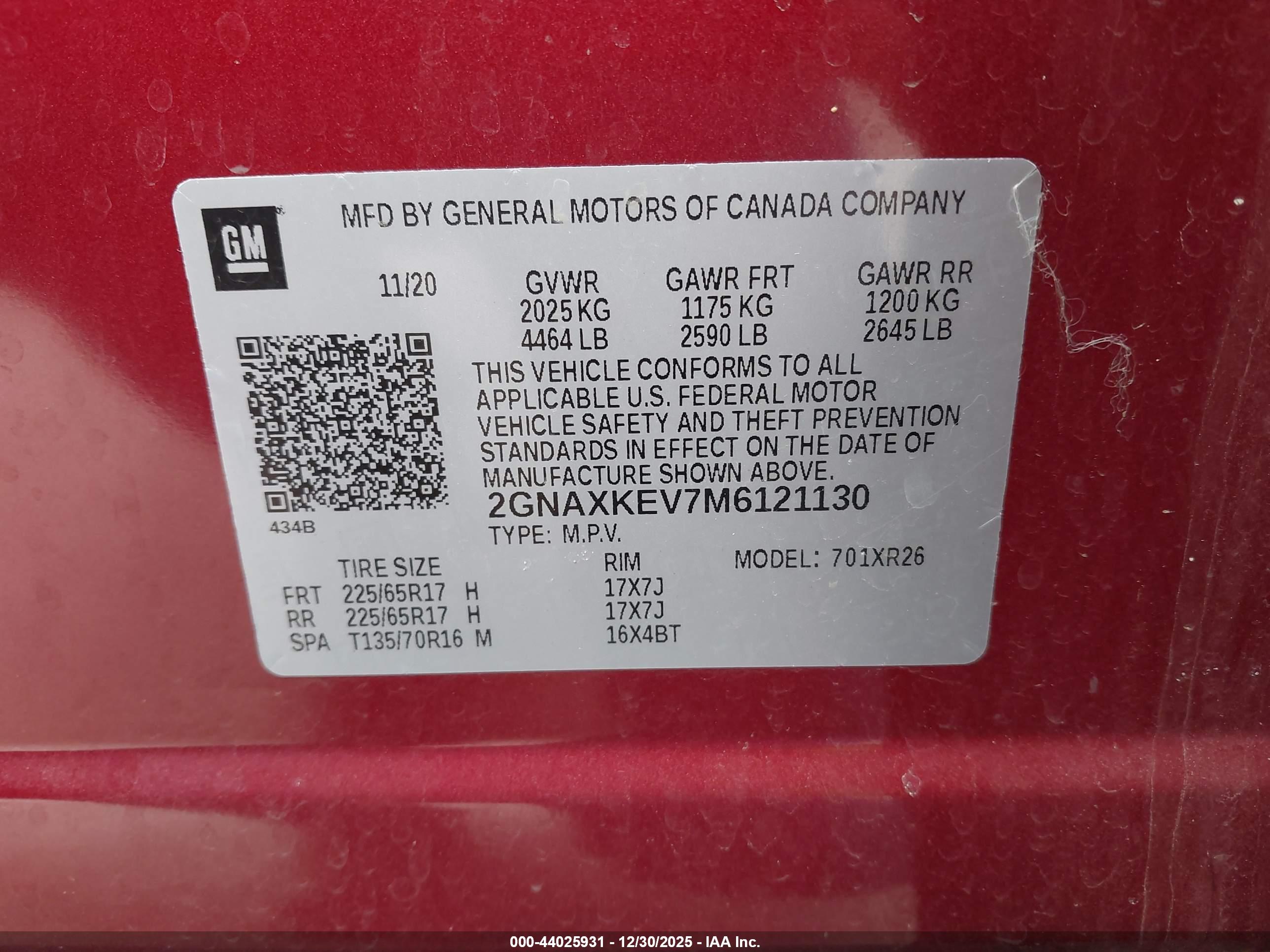 CHEVROLET EQUINOX image 9