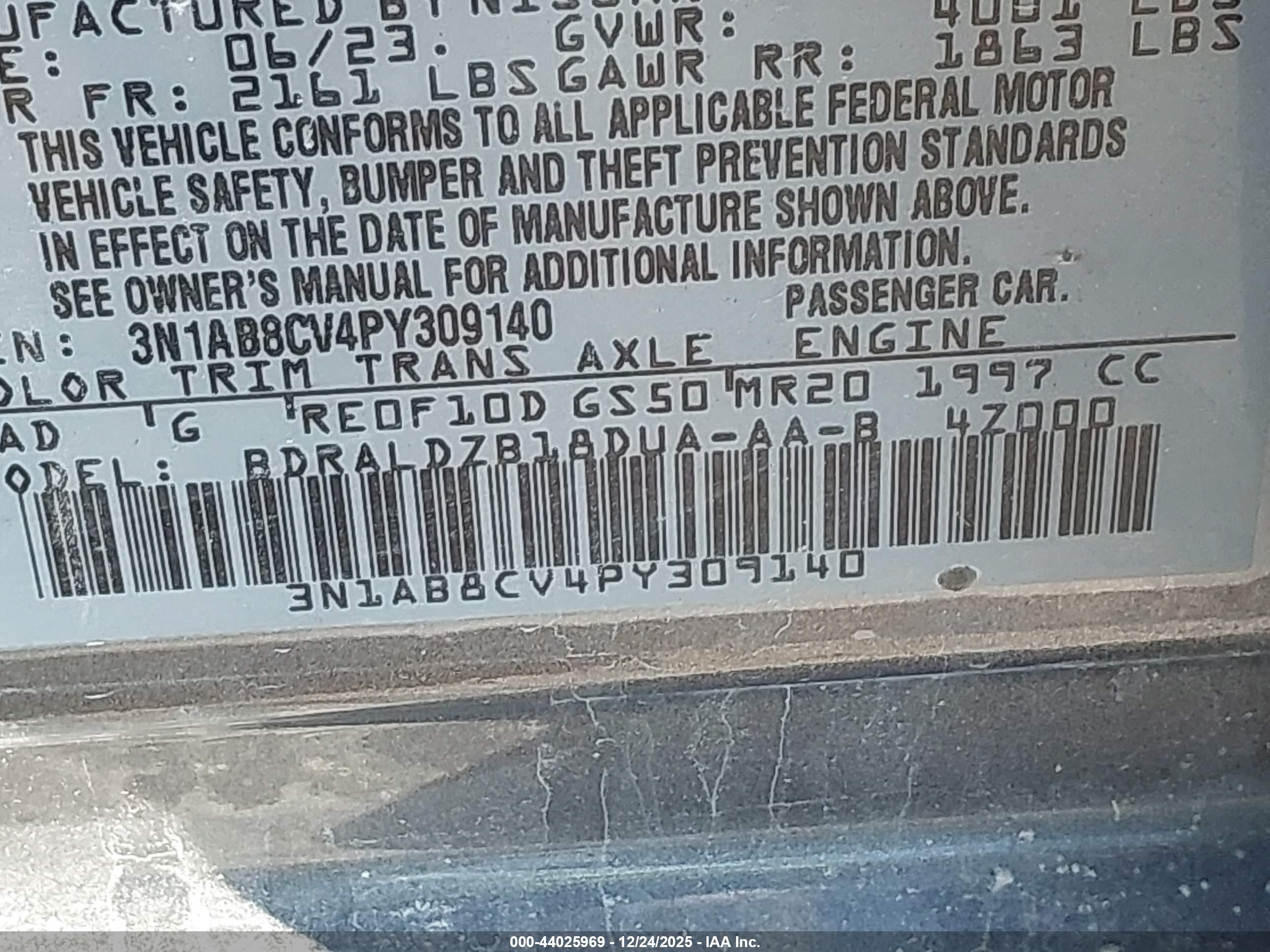 NISSAN SENTRA image 9