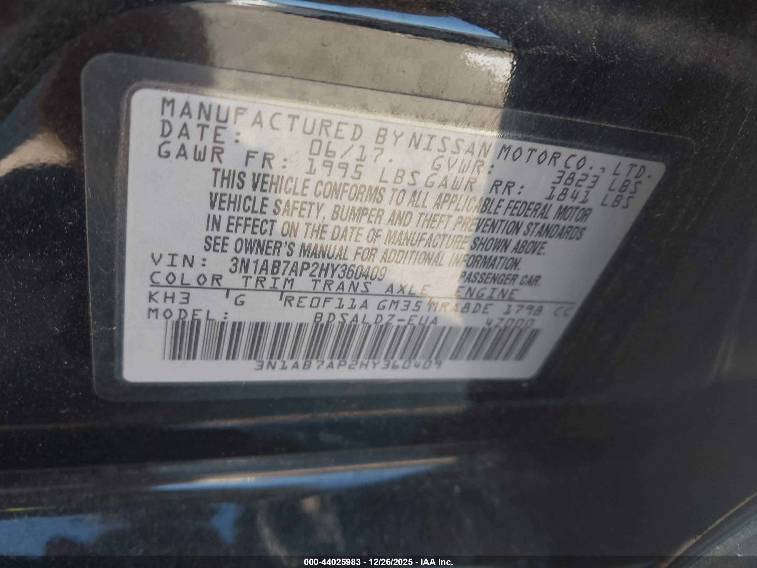 NISSAN SENTRA image 9