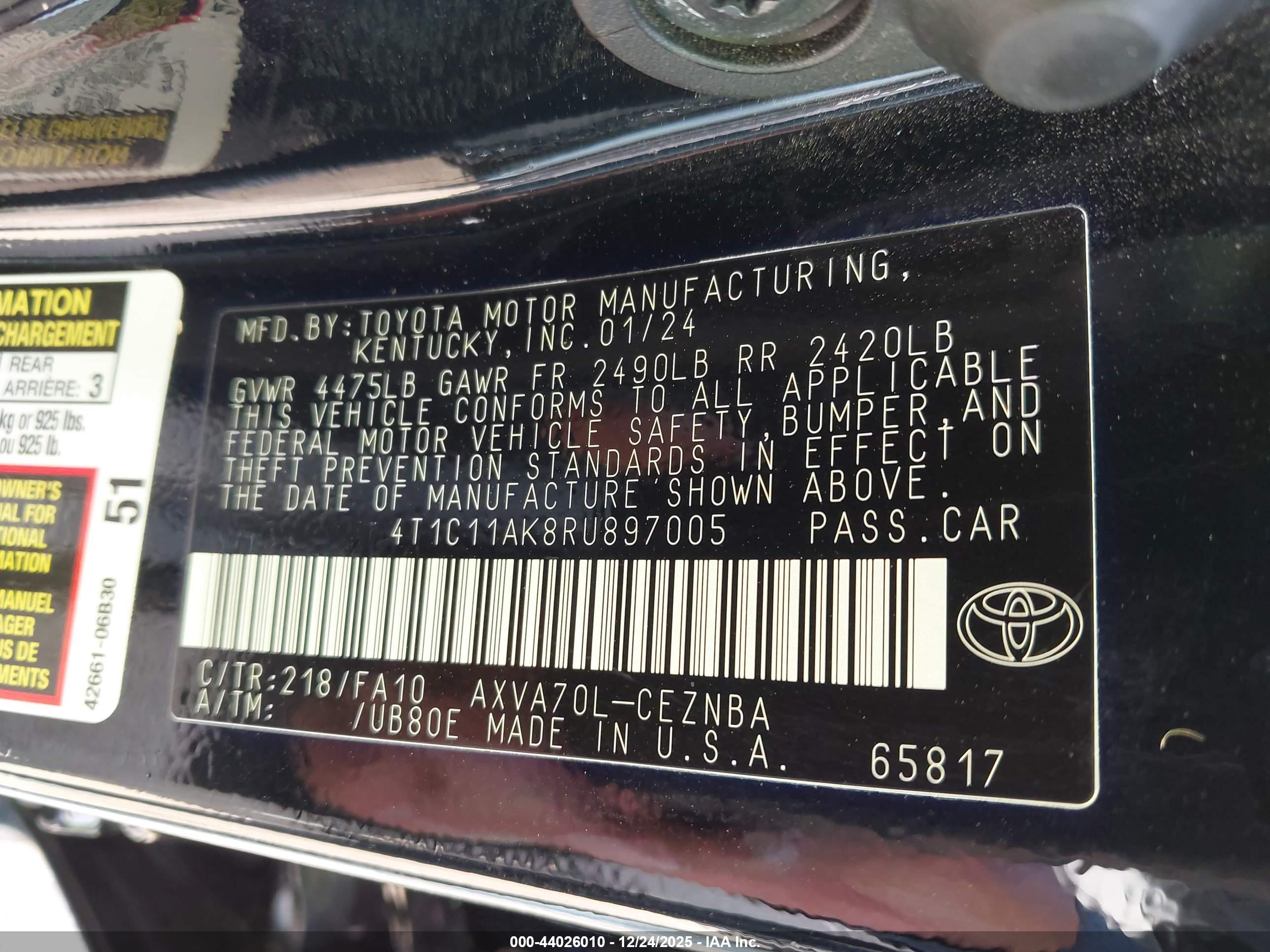 TOYOTA CAMRY image 9