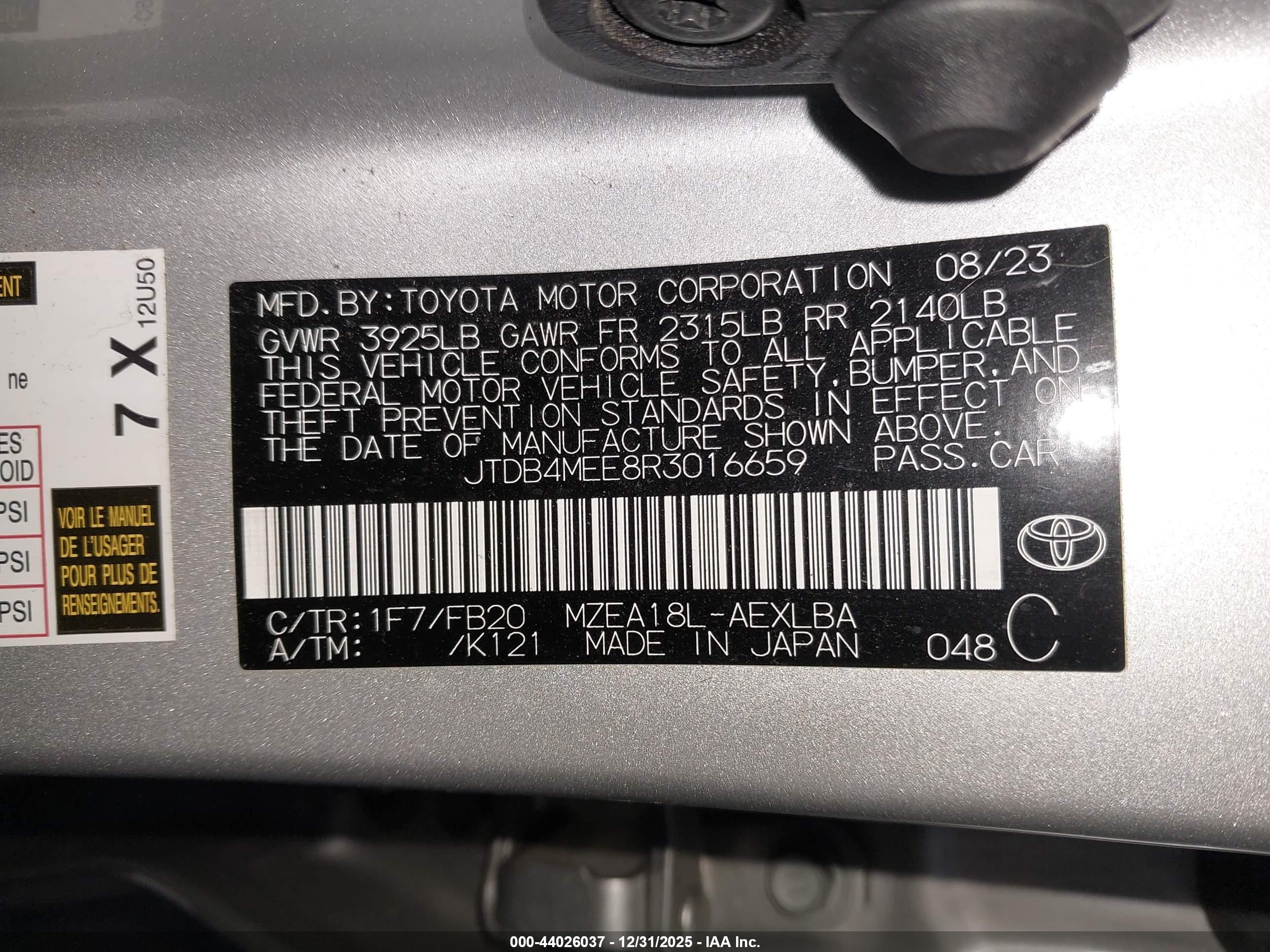 TOYOTA COROLLA image 9