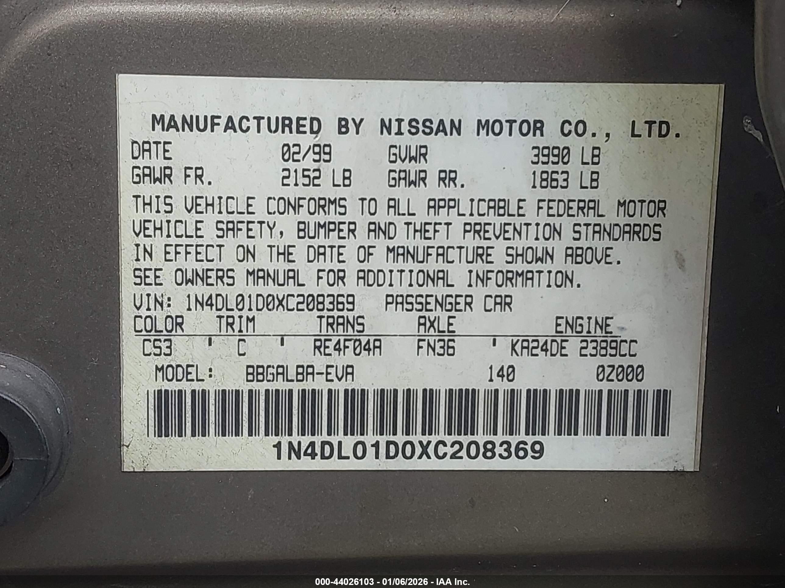 NISSAN ALTIMA image 9