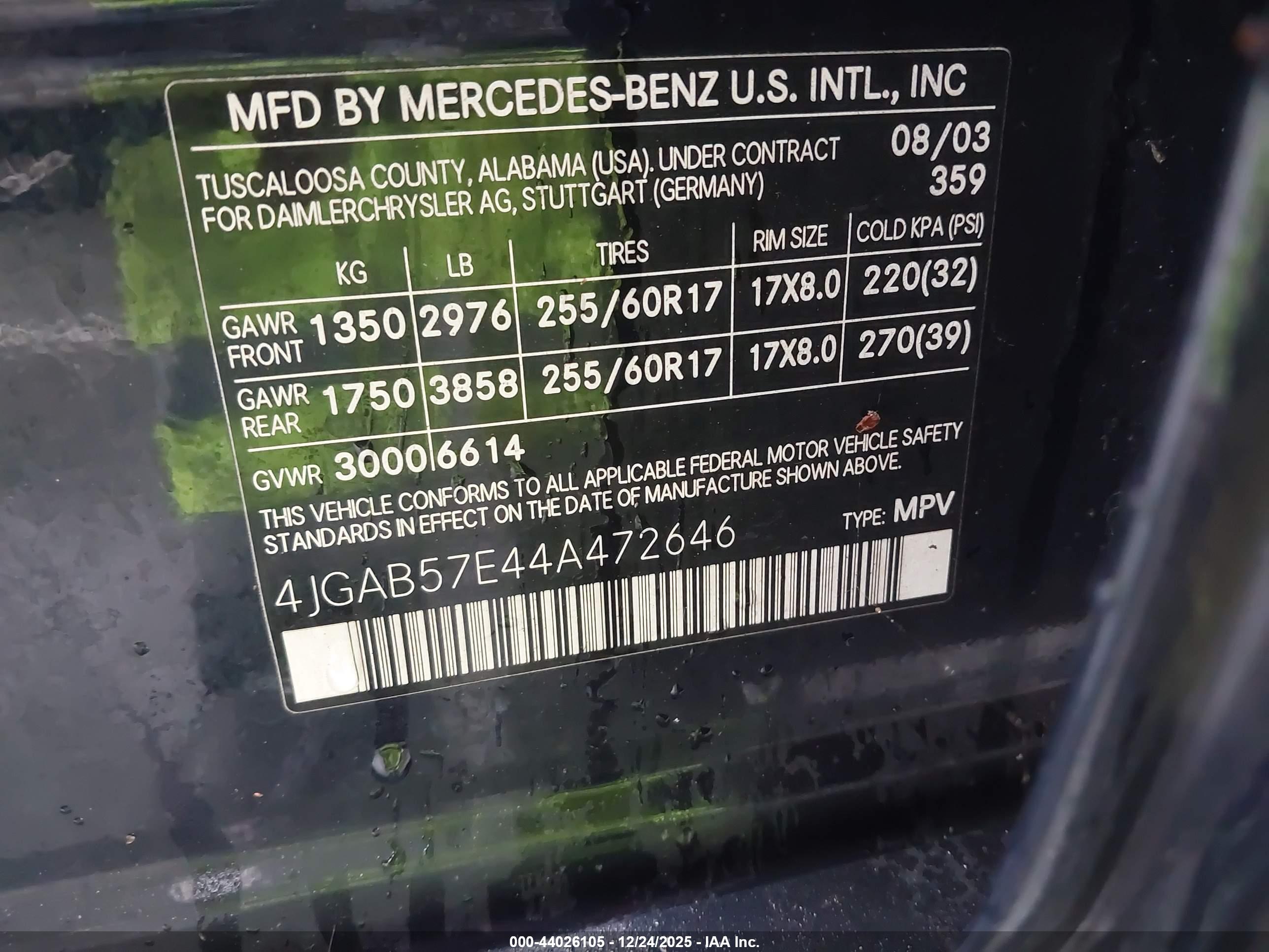 MERCEDES-BENZ ML image 9