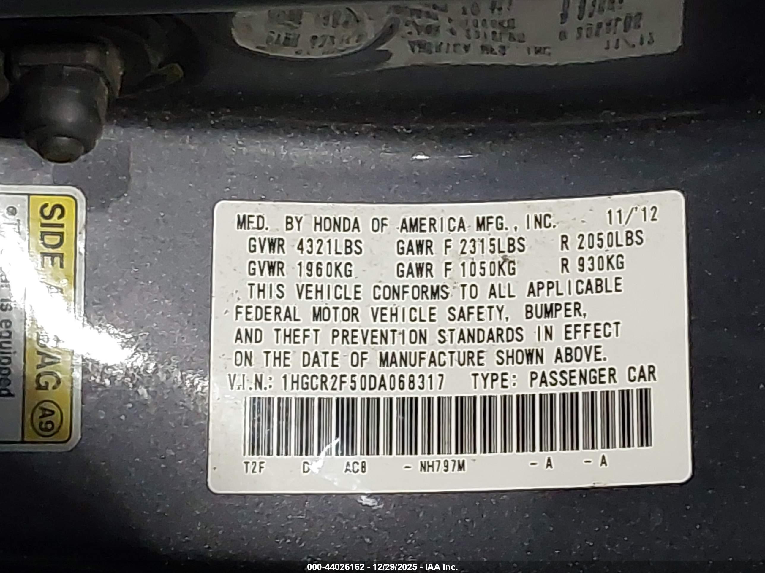 HONDA ACCORD image 9