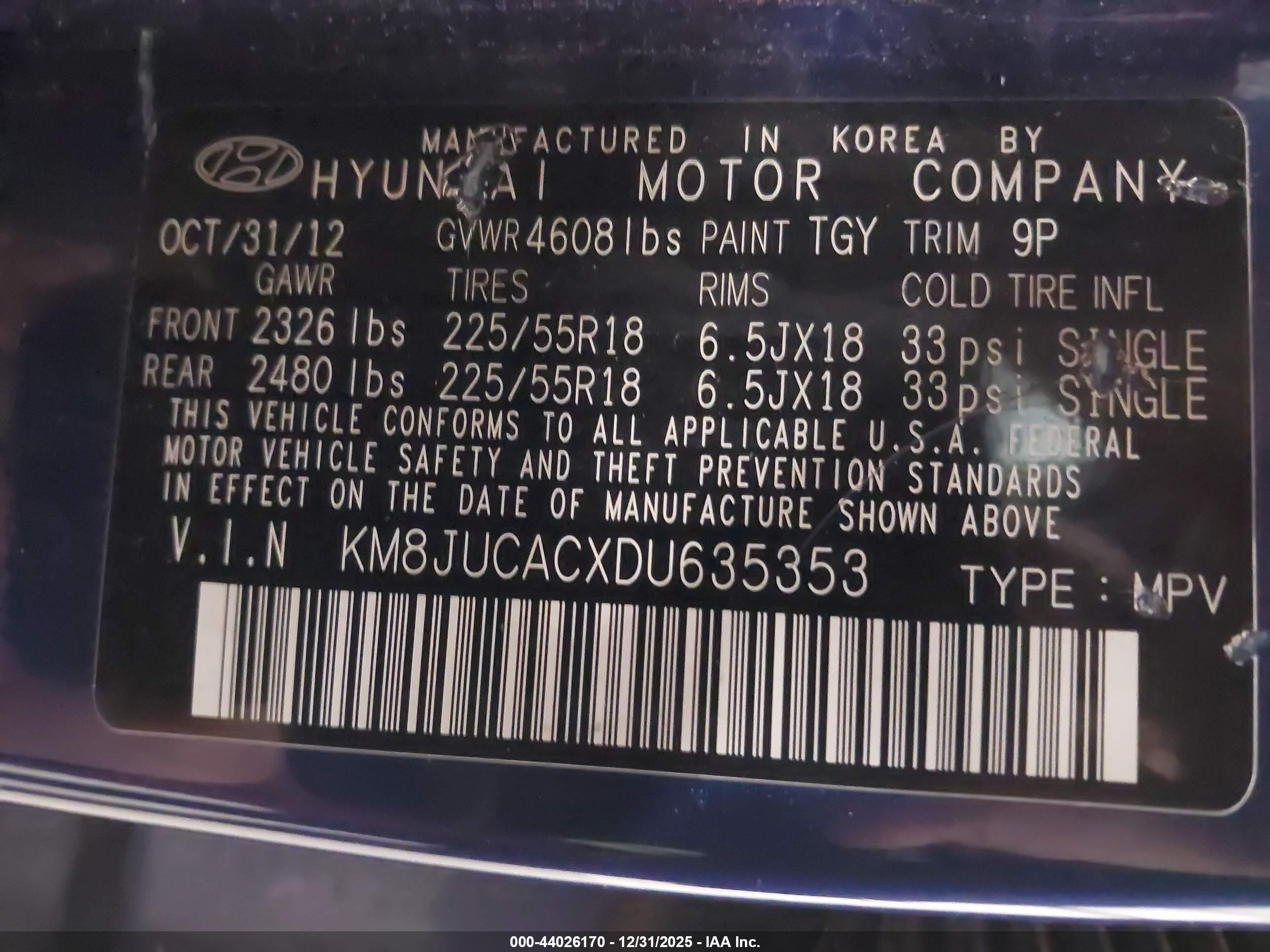 HYUNDAI TUCSON image 9