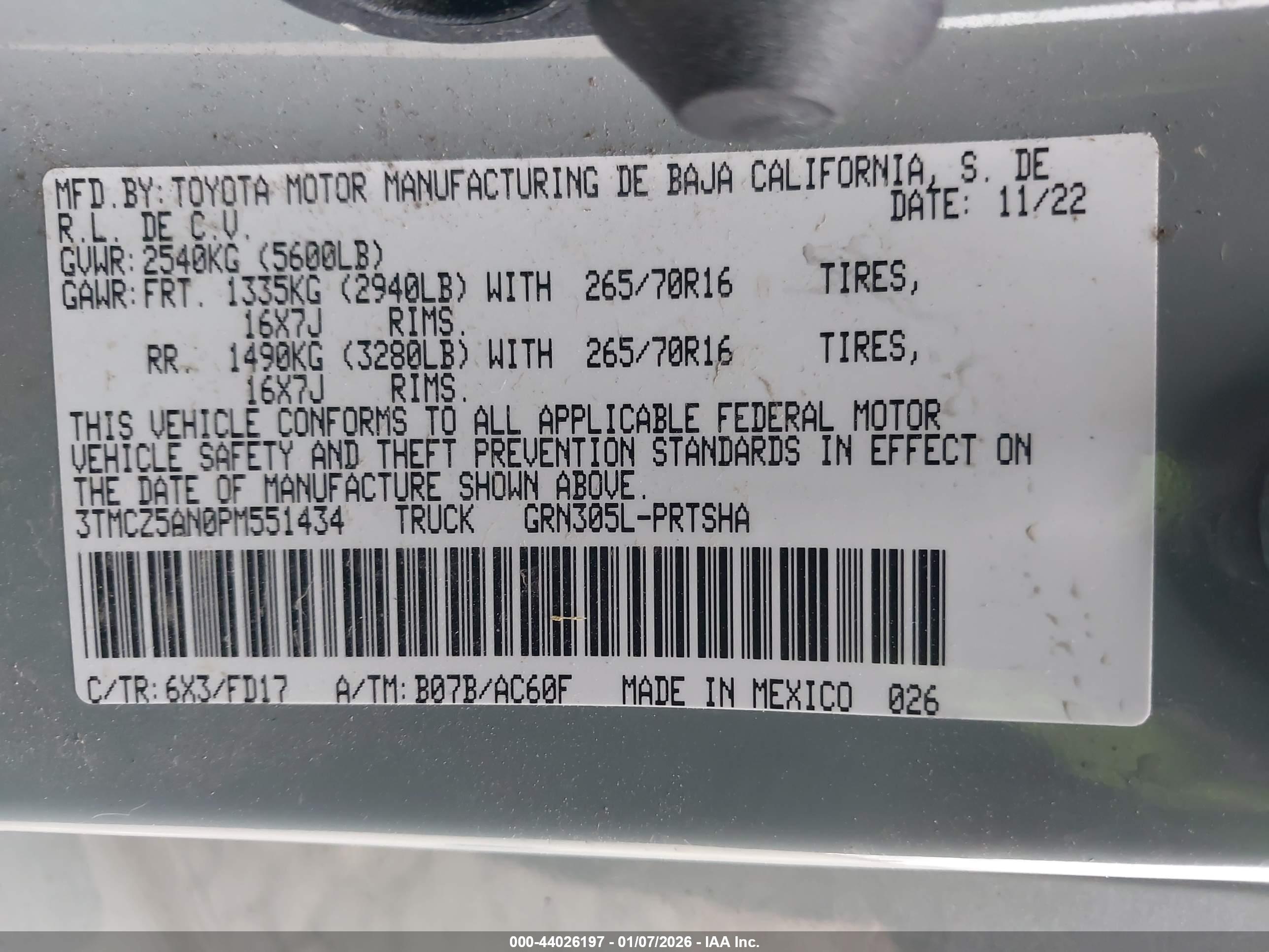 TOYOTA TACOMA image 9