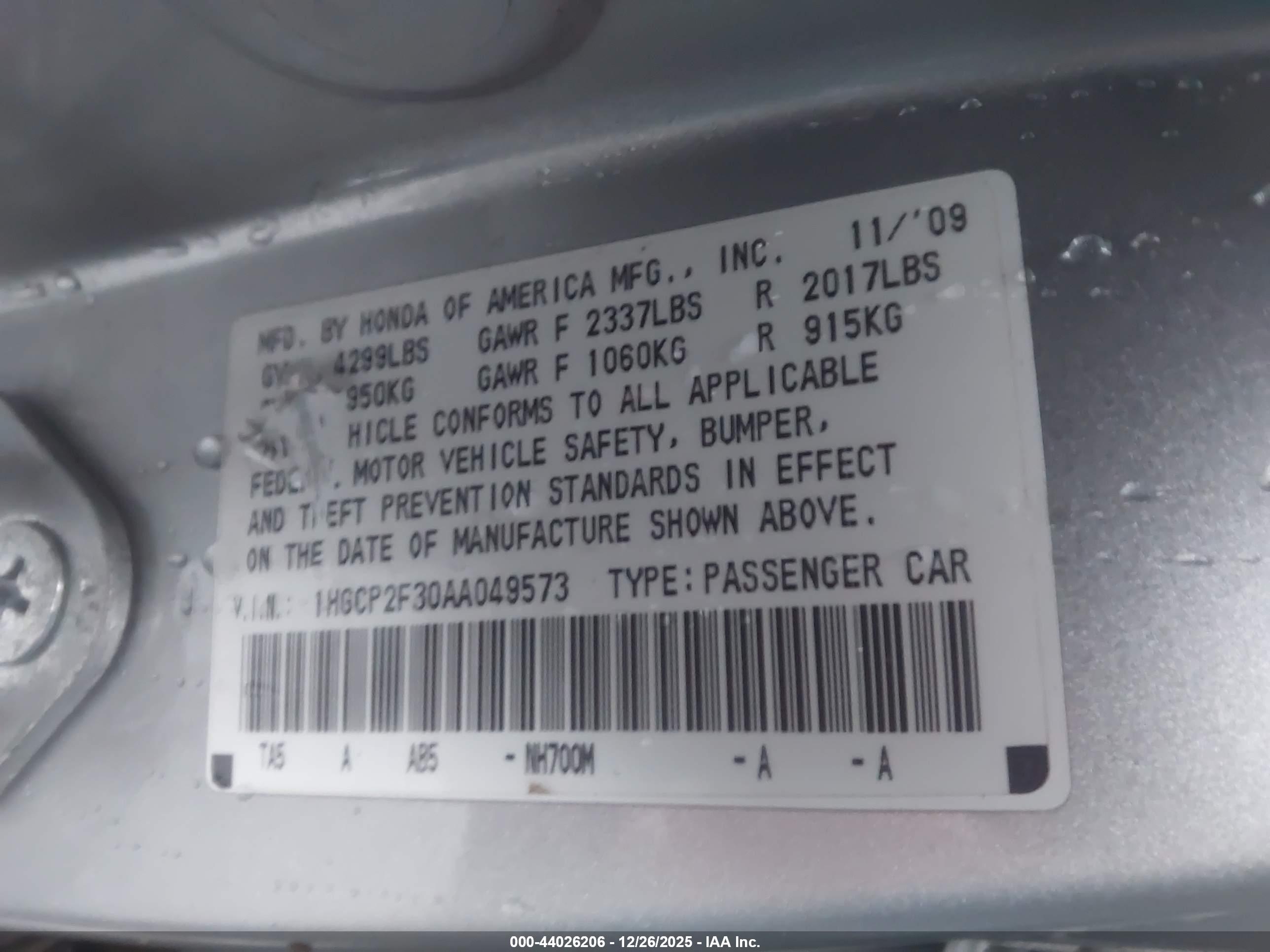 HONDA ACCORD image 9
