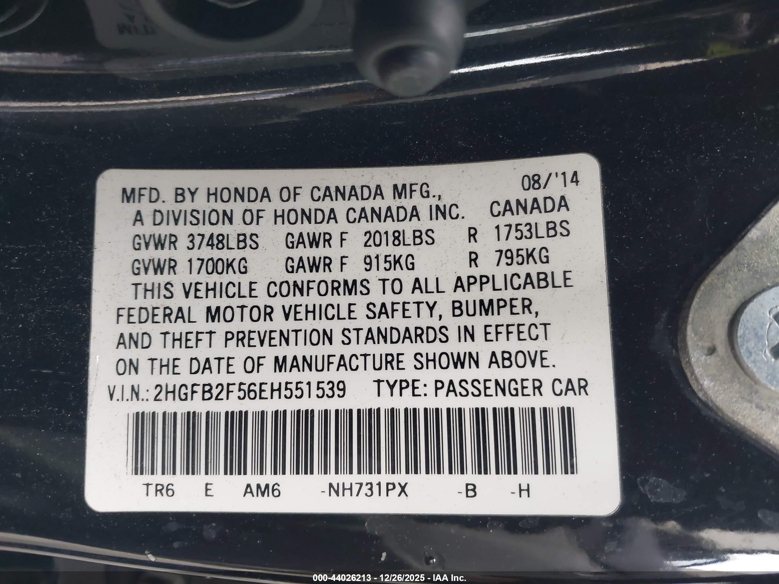 HONDA CIVIC image 9