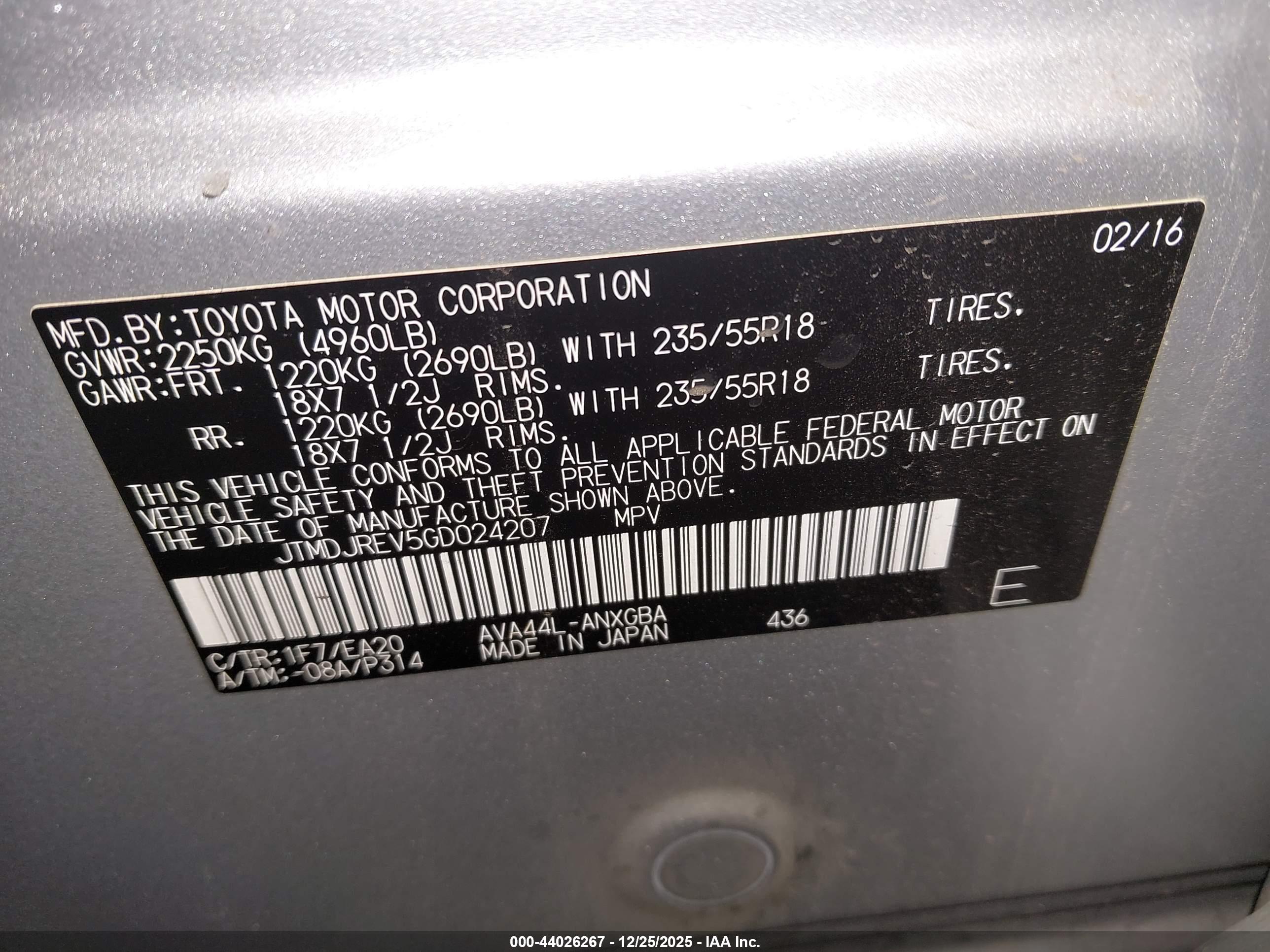 TOYOTA RAV4 image 9