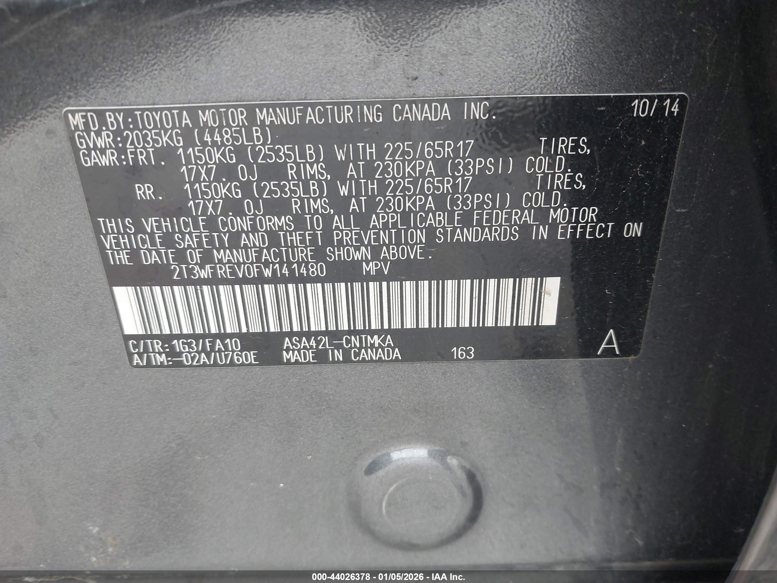TOYOTA RAV4 image 9