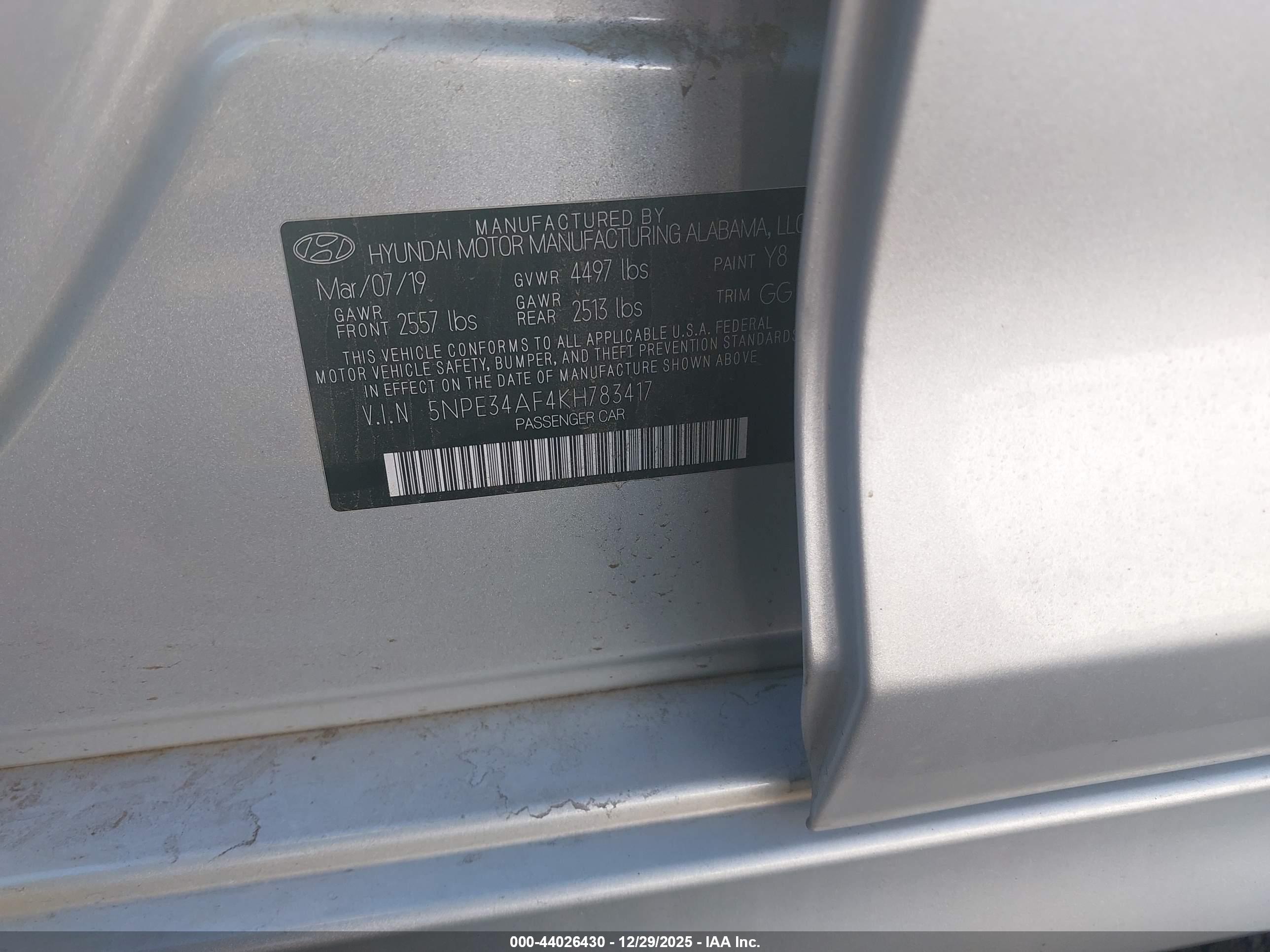 HYUNDAI SONATA image 9