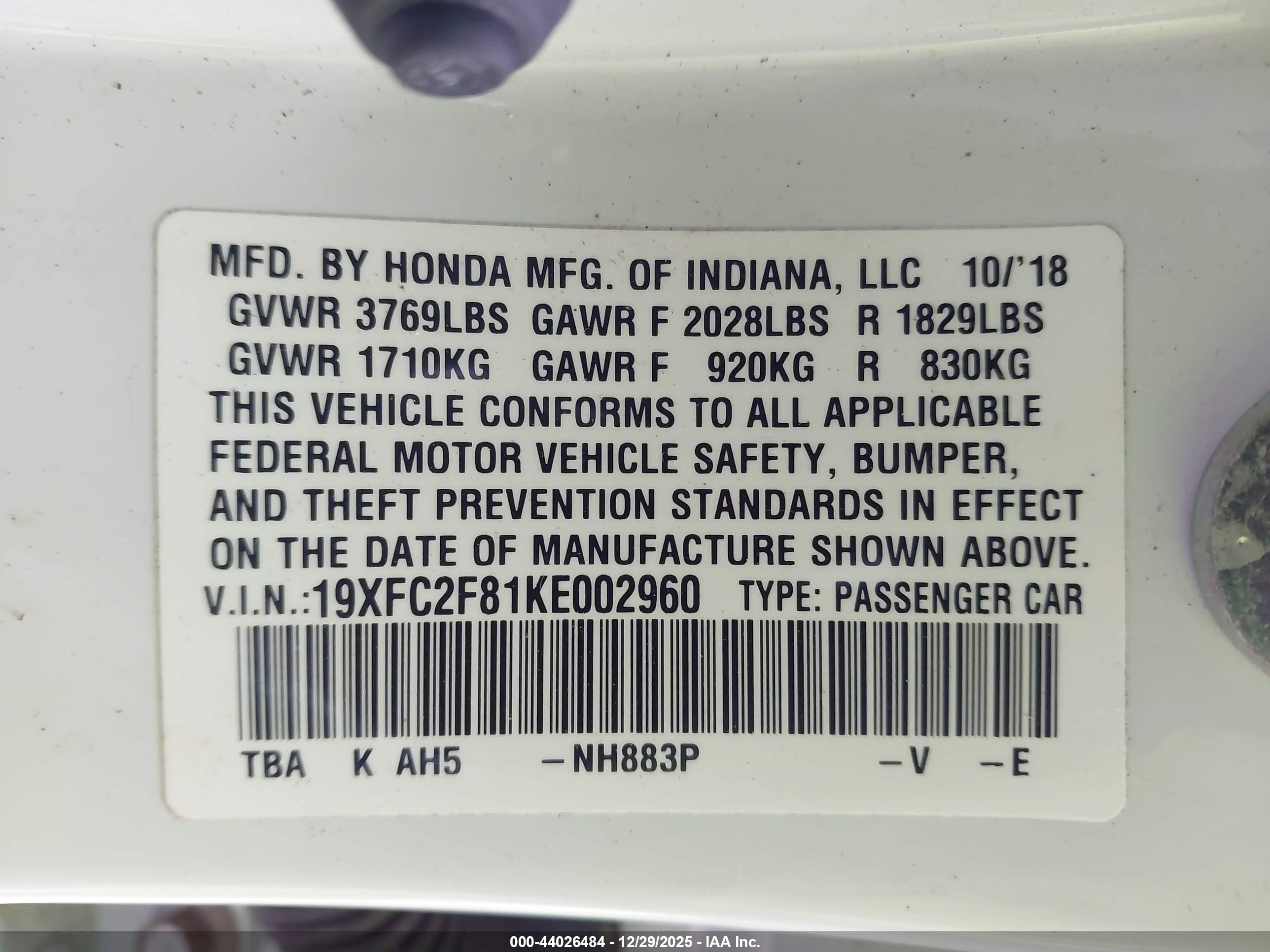 HONDA CIVIC image 9
