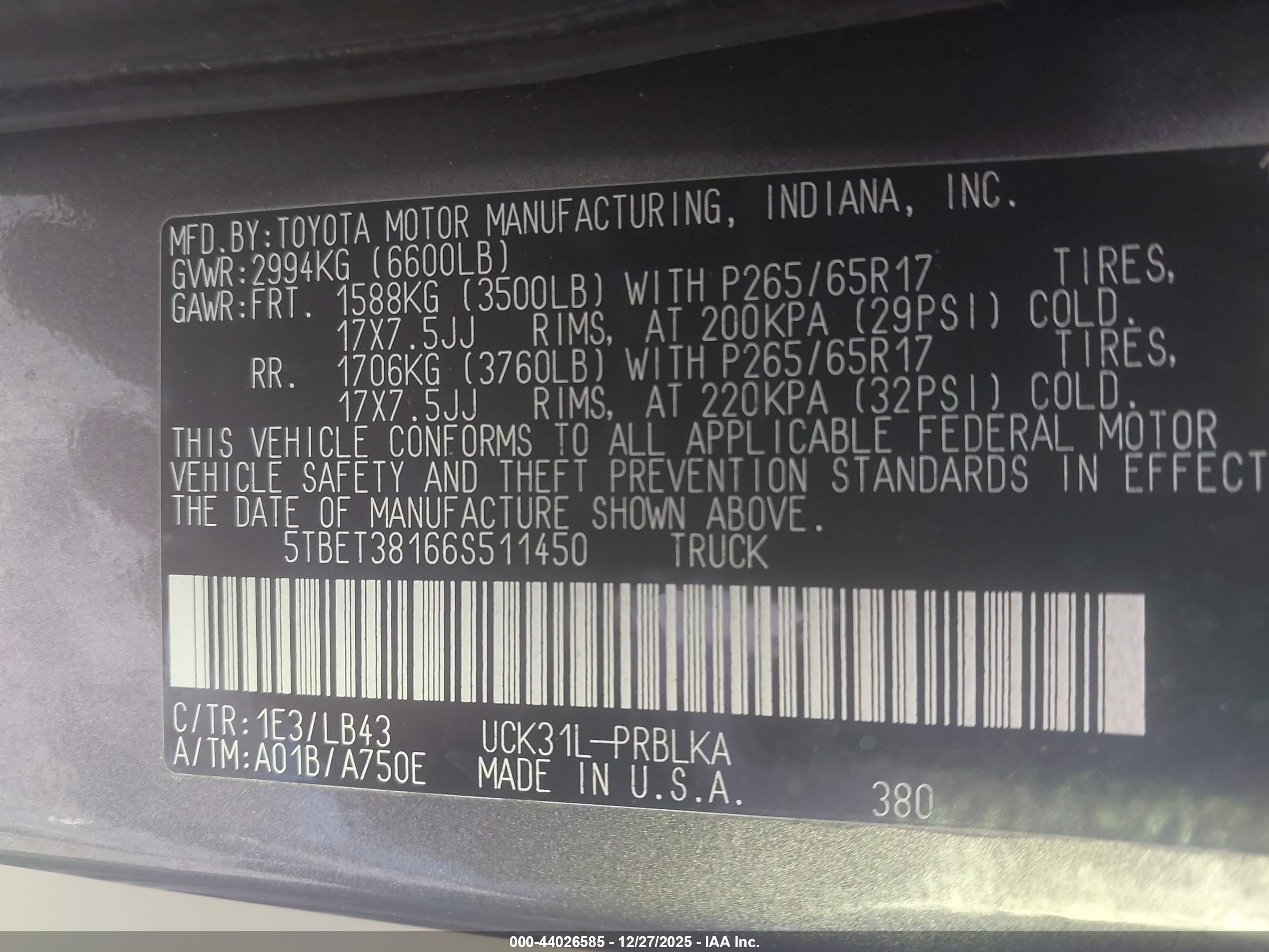 TOYOTA TUNDRA image 9