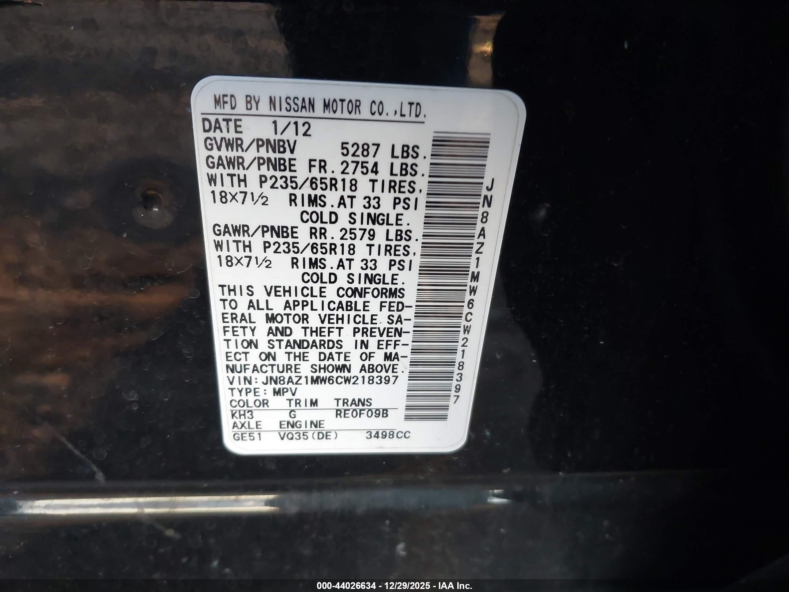 NISSAN MURANO image 9