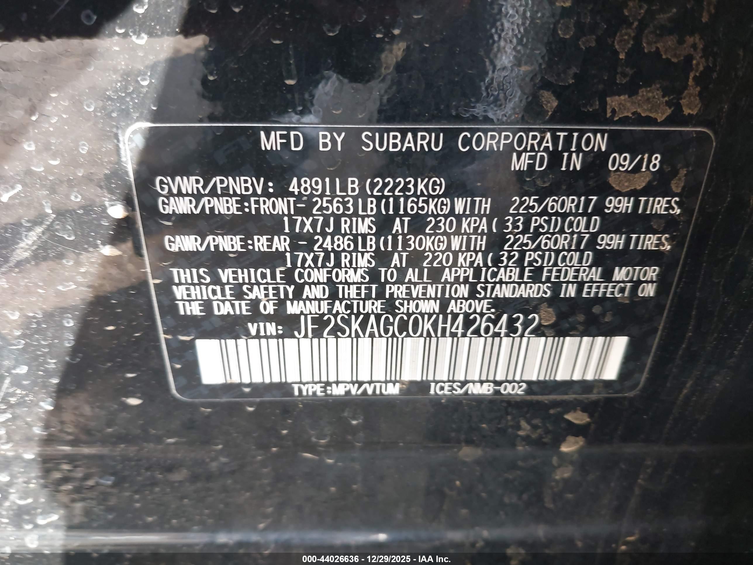 SUBARU FORESTER image 9