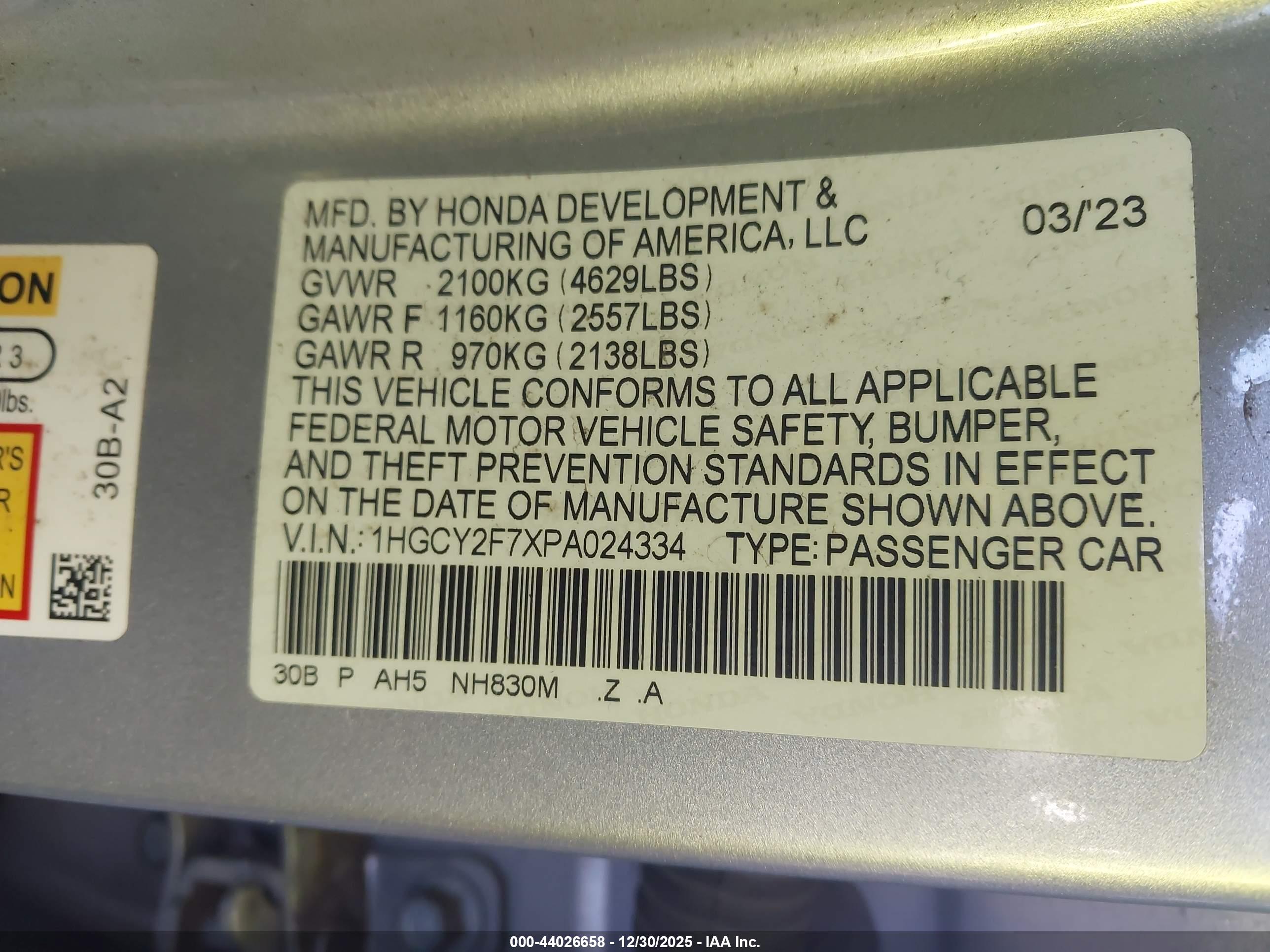 HONDA ACCORD image 9