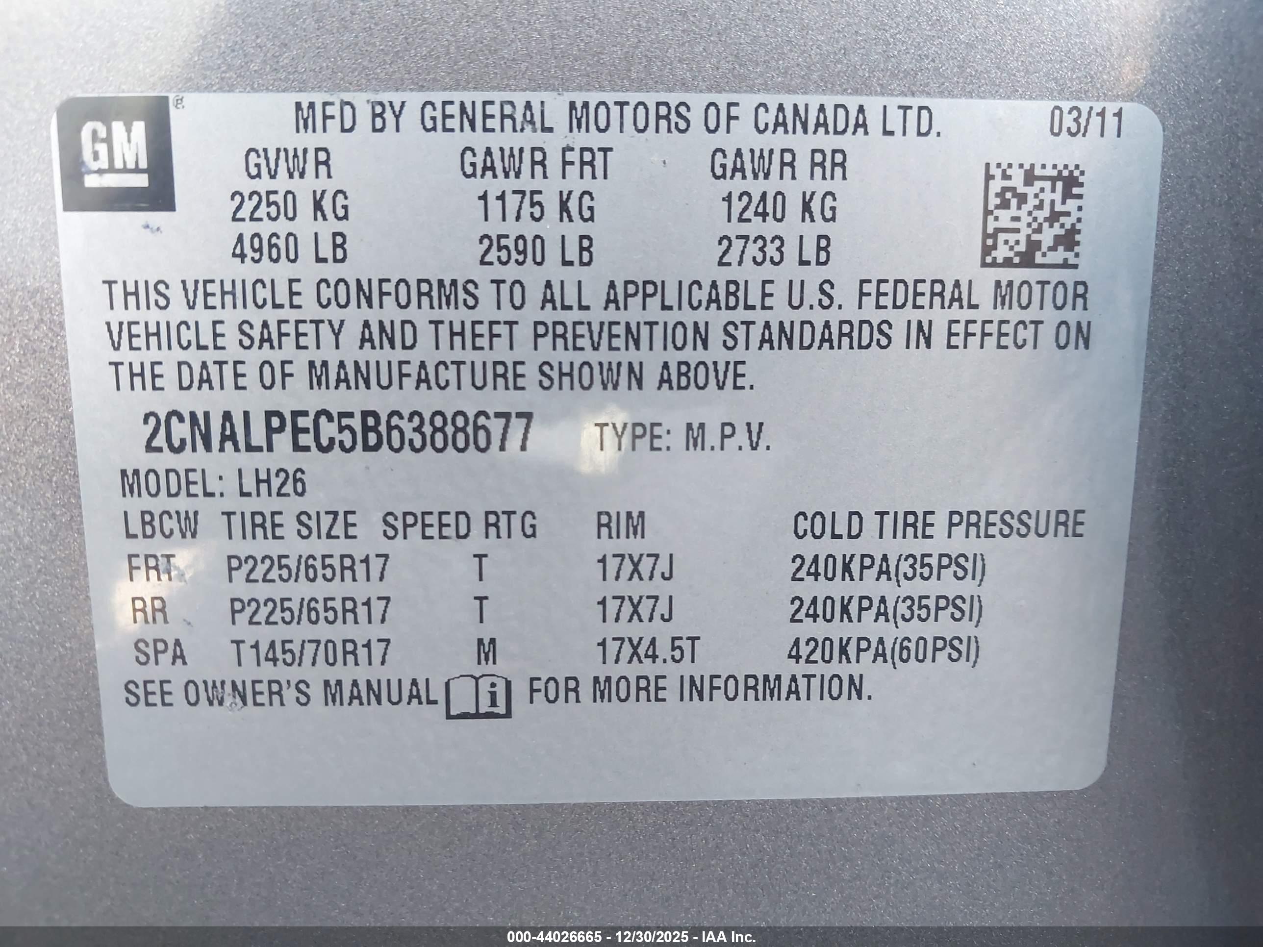 CHEVROLET EQUINOX image 9