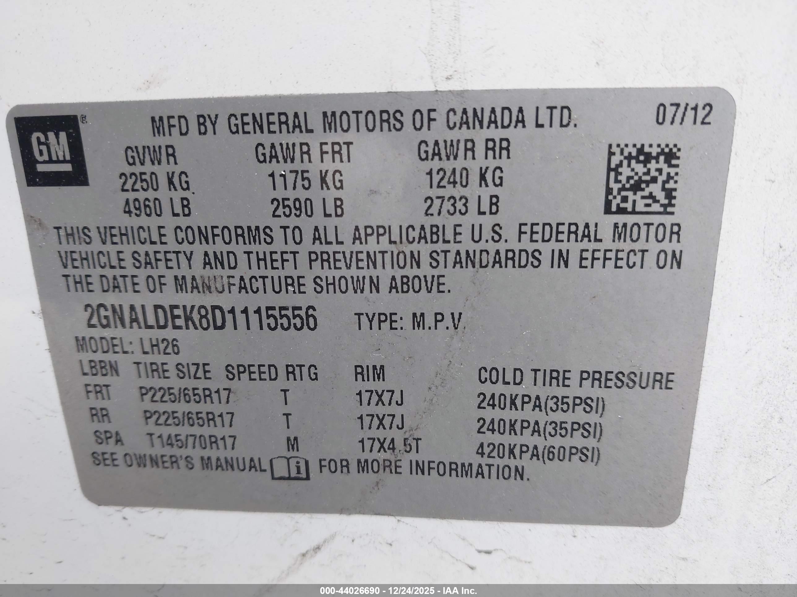 CHEVROLET EQUINOX image 9