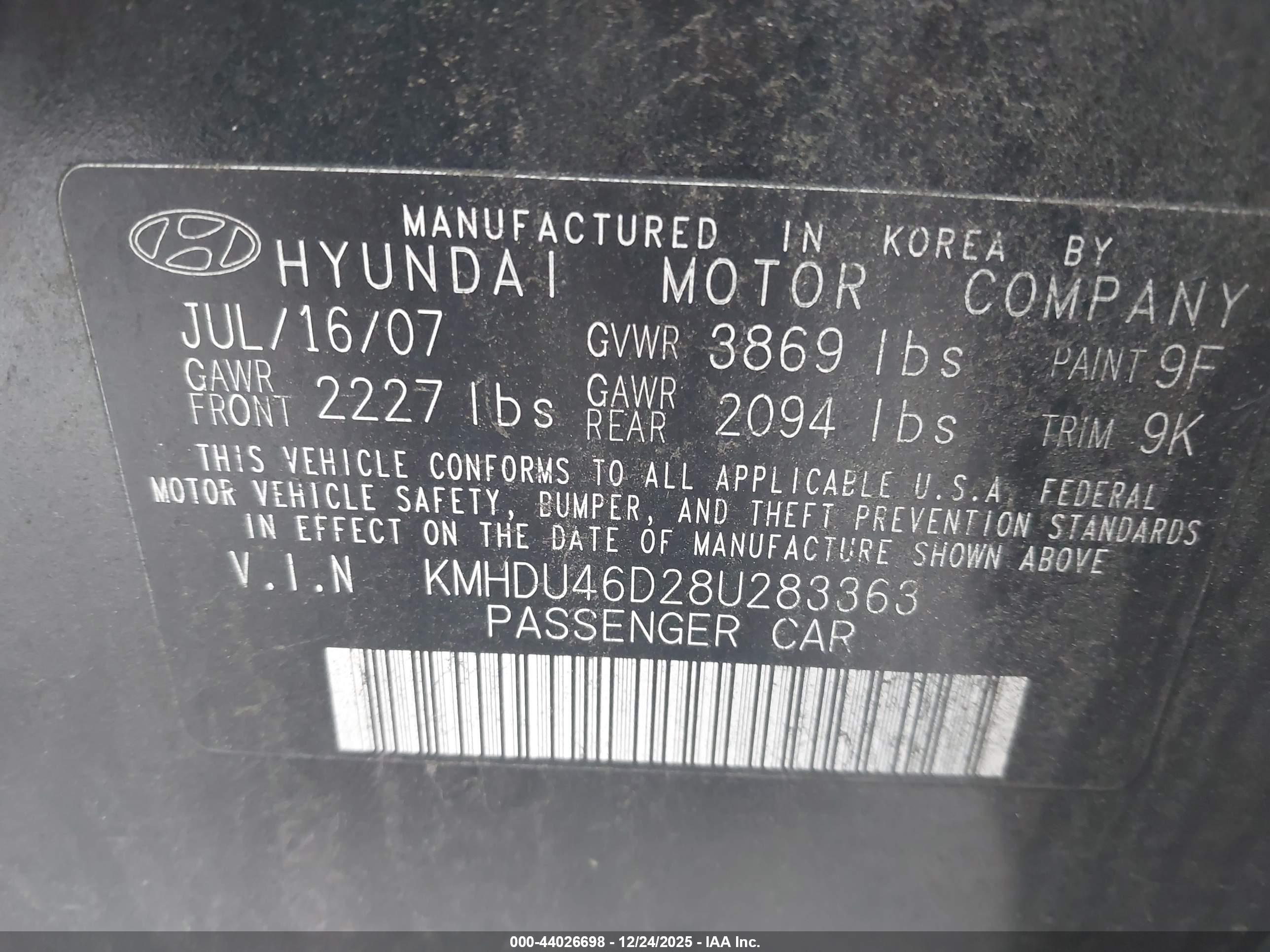 HYUNDAI ELANTRA image 9