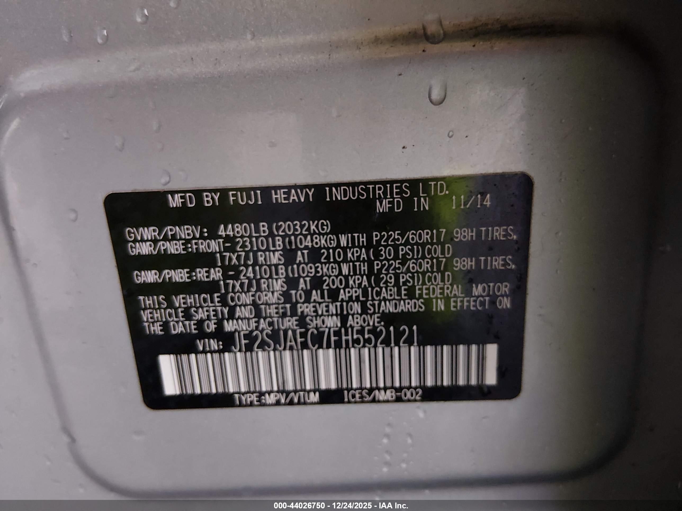SUBARU FORESTER image 9