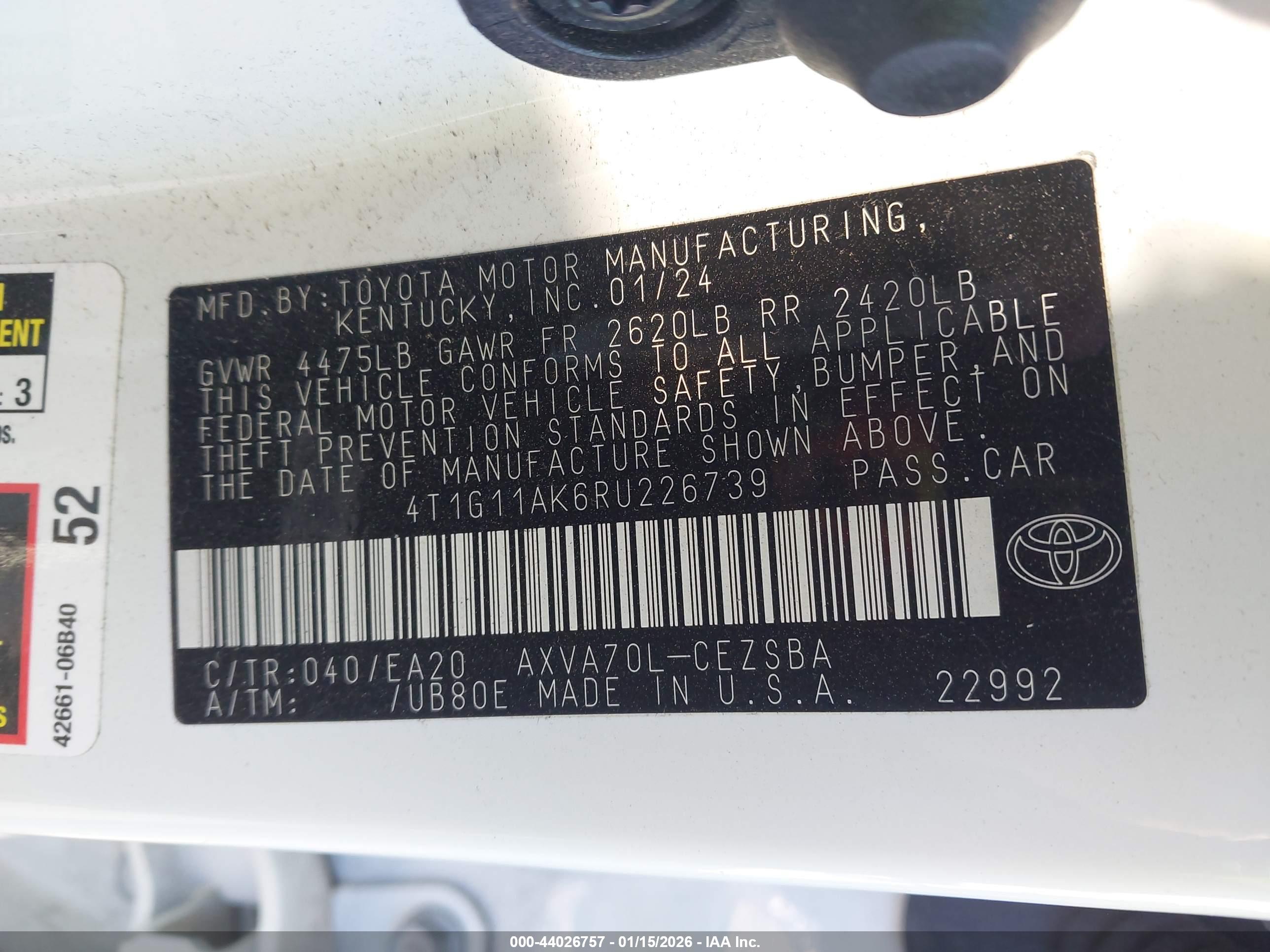TOYOTA CAMRY image 9