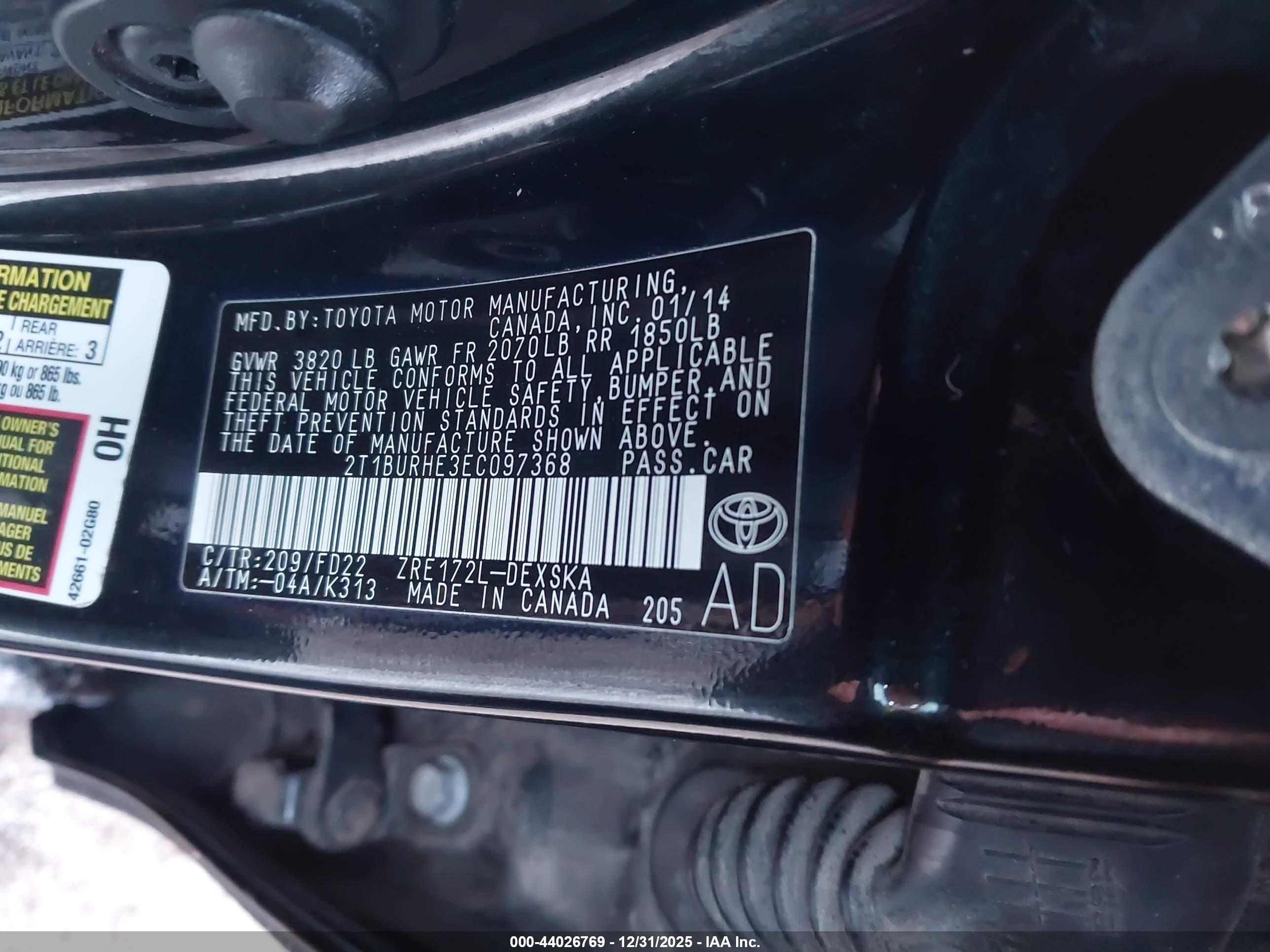 TOYOTA COROLLA image 9