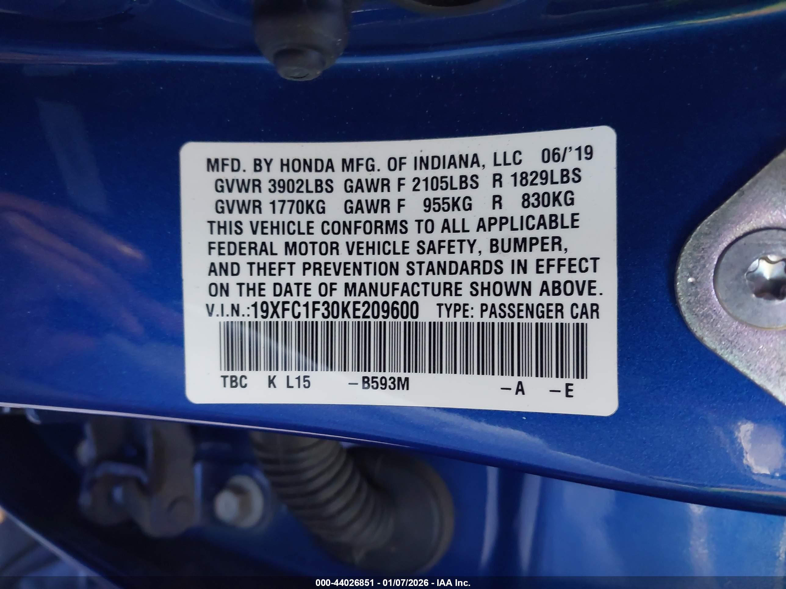 HONDA CIVIC image 9