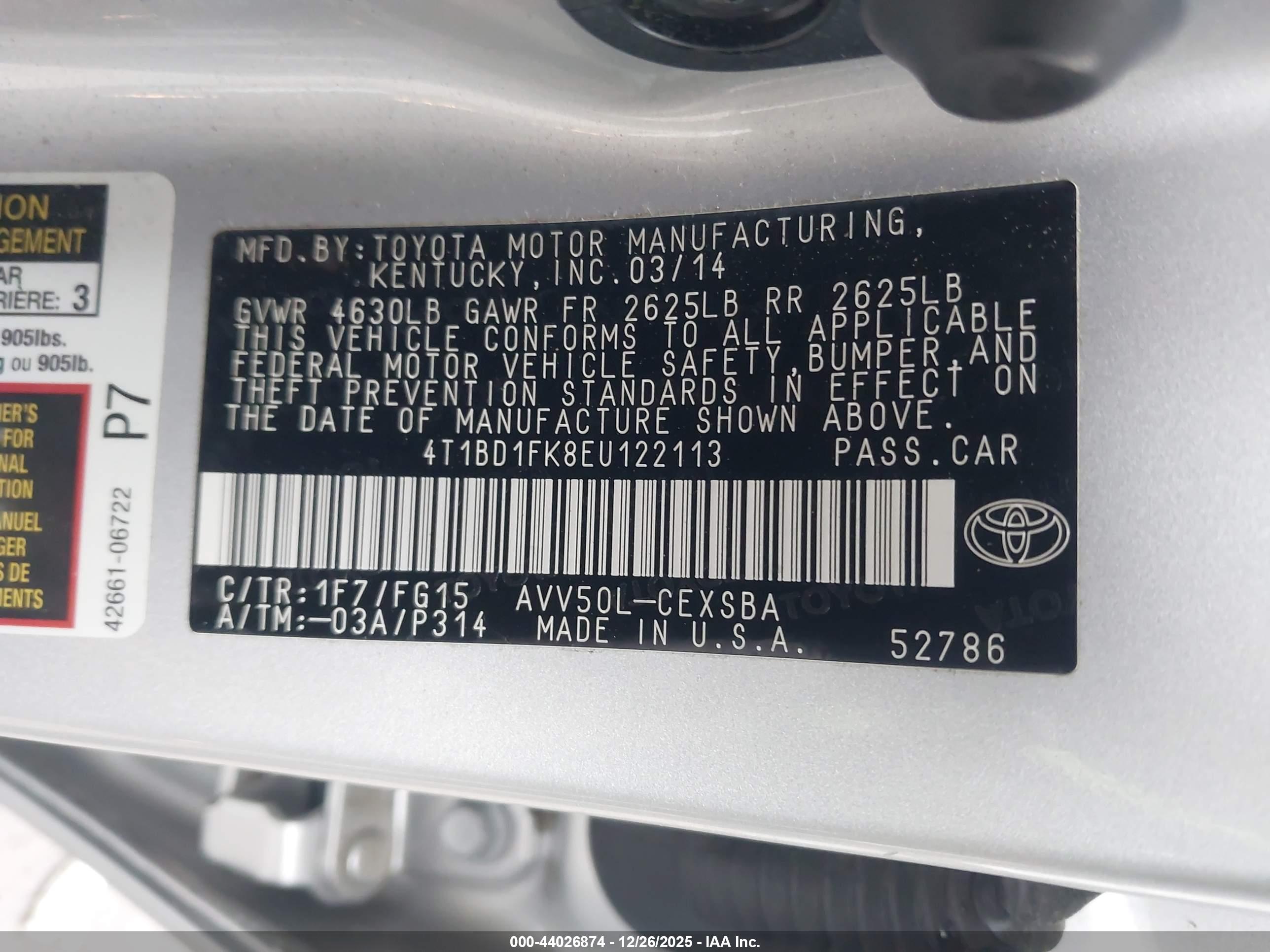 TOYOTA CAMRY image 9