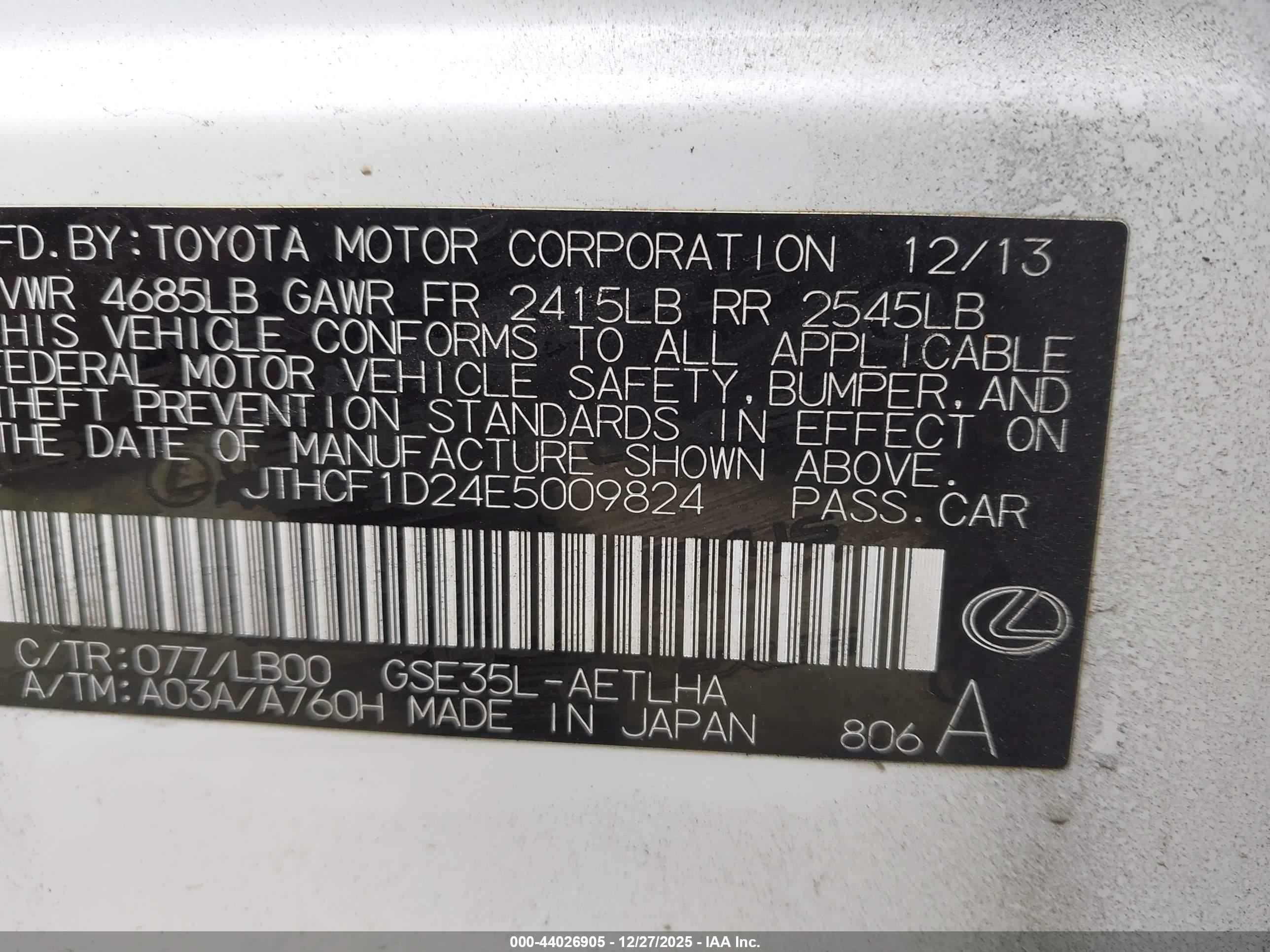 LEXUS IS image 9