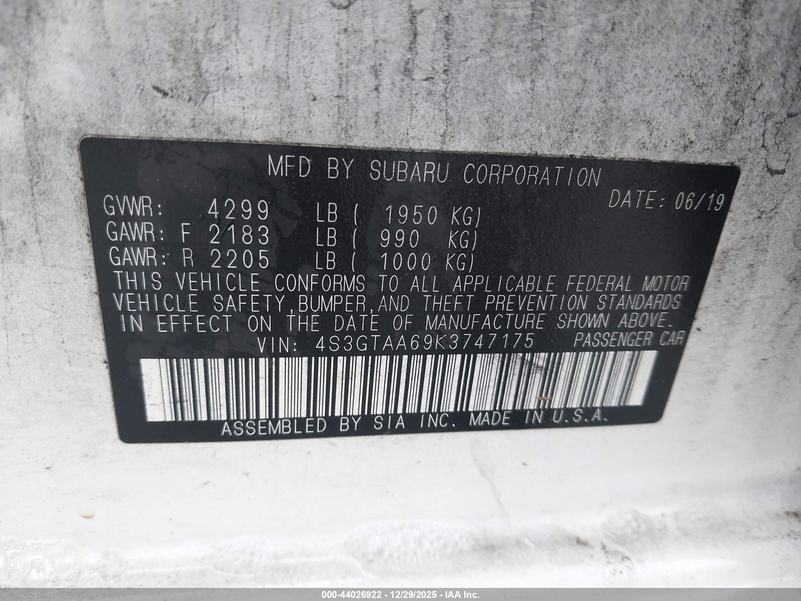 SUBARU IMPREZA image 9