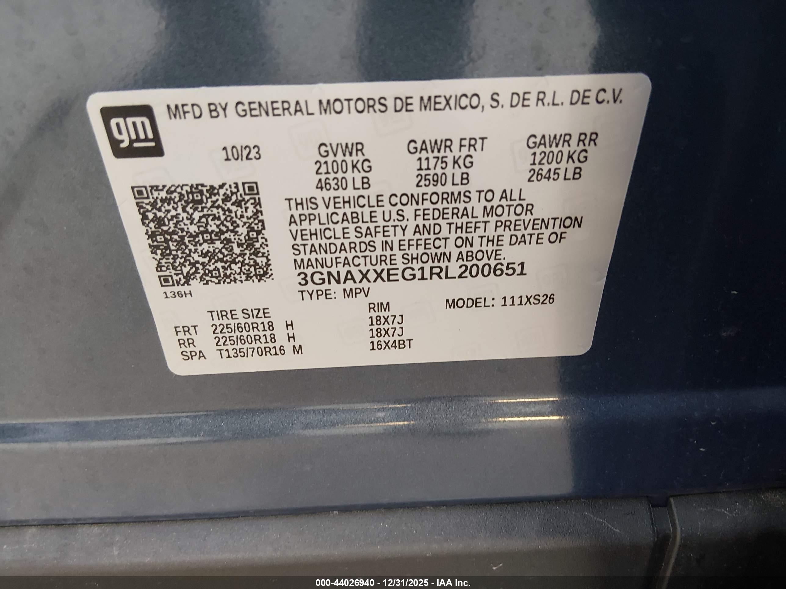 CHEVROLET EQUINOX image 9
