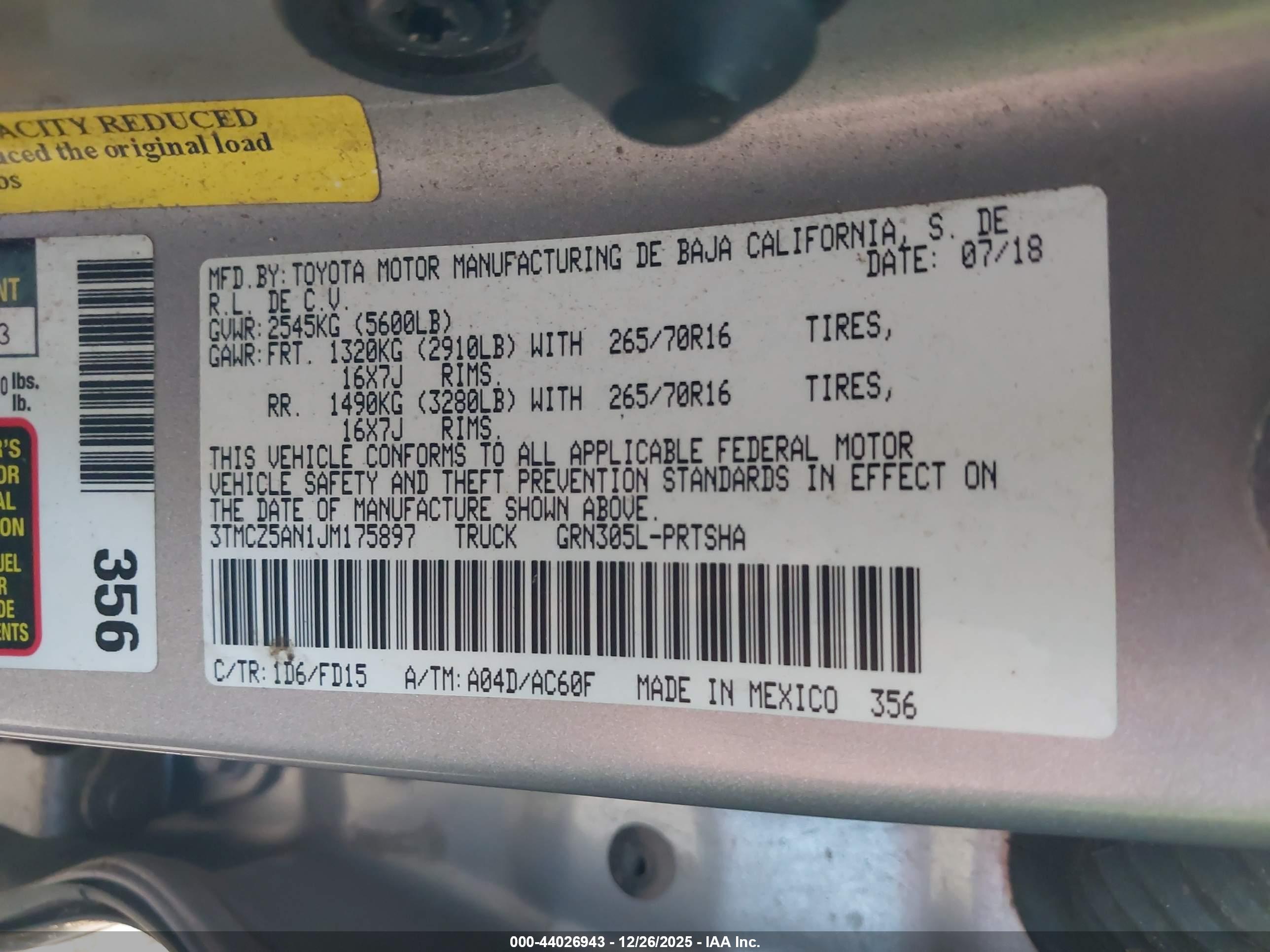 TOYOTA TACOMA image 9