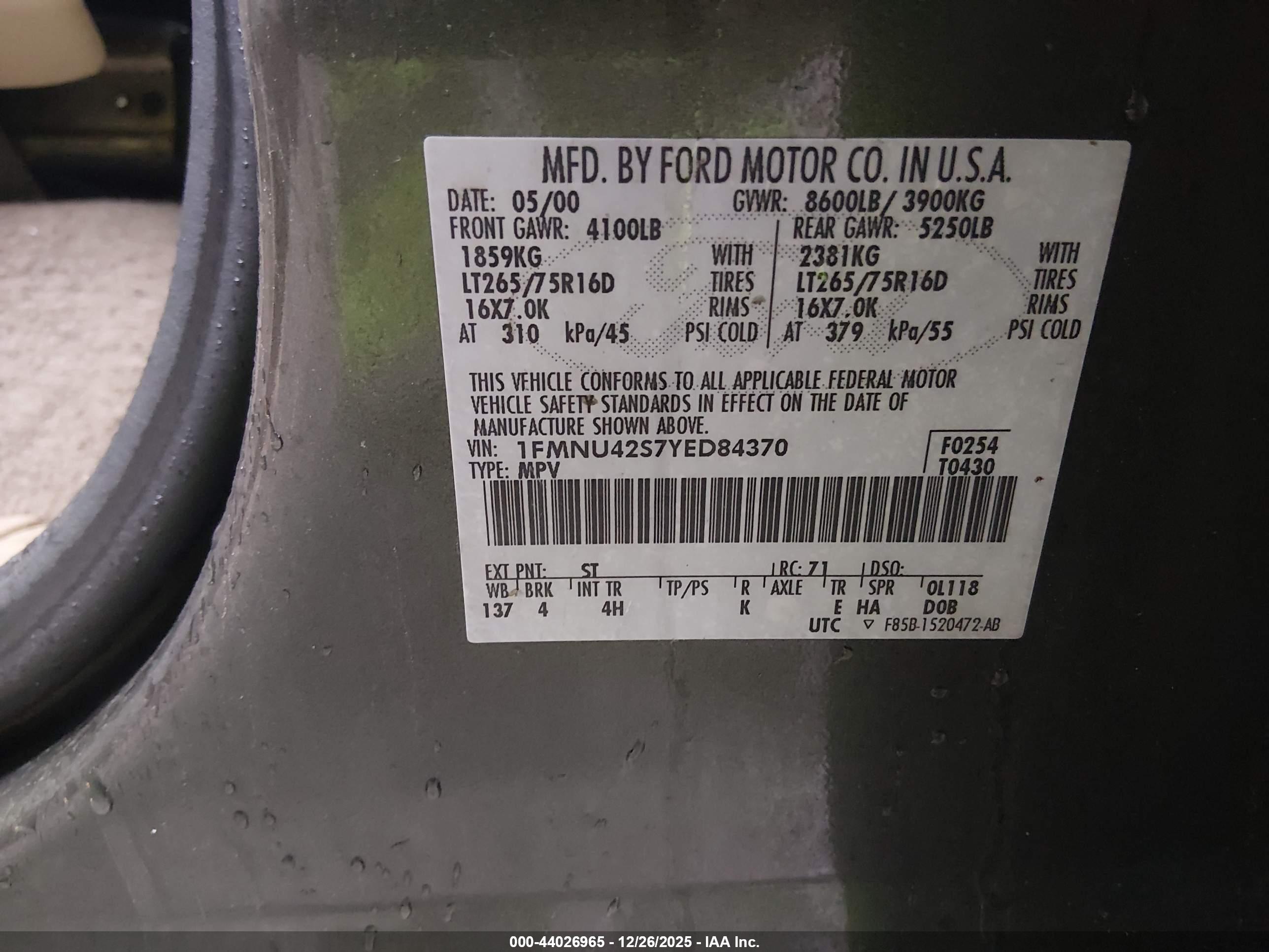 FORD EXCURSION image 9