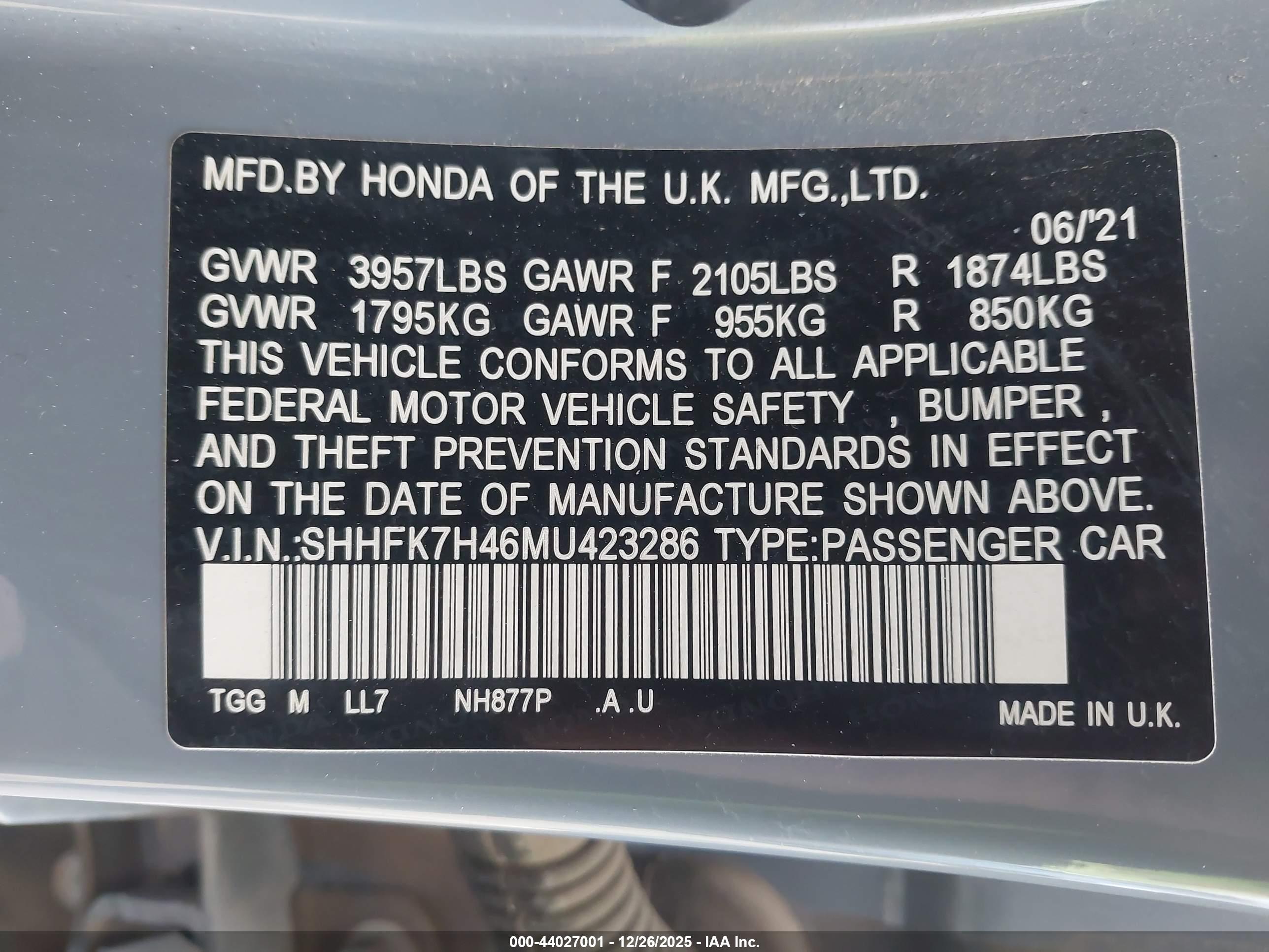 HONDA CIVIC image 9