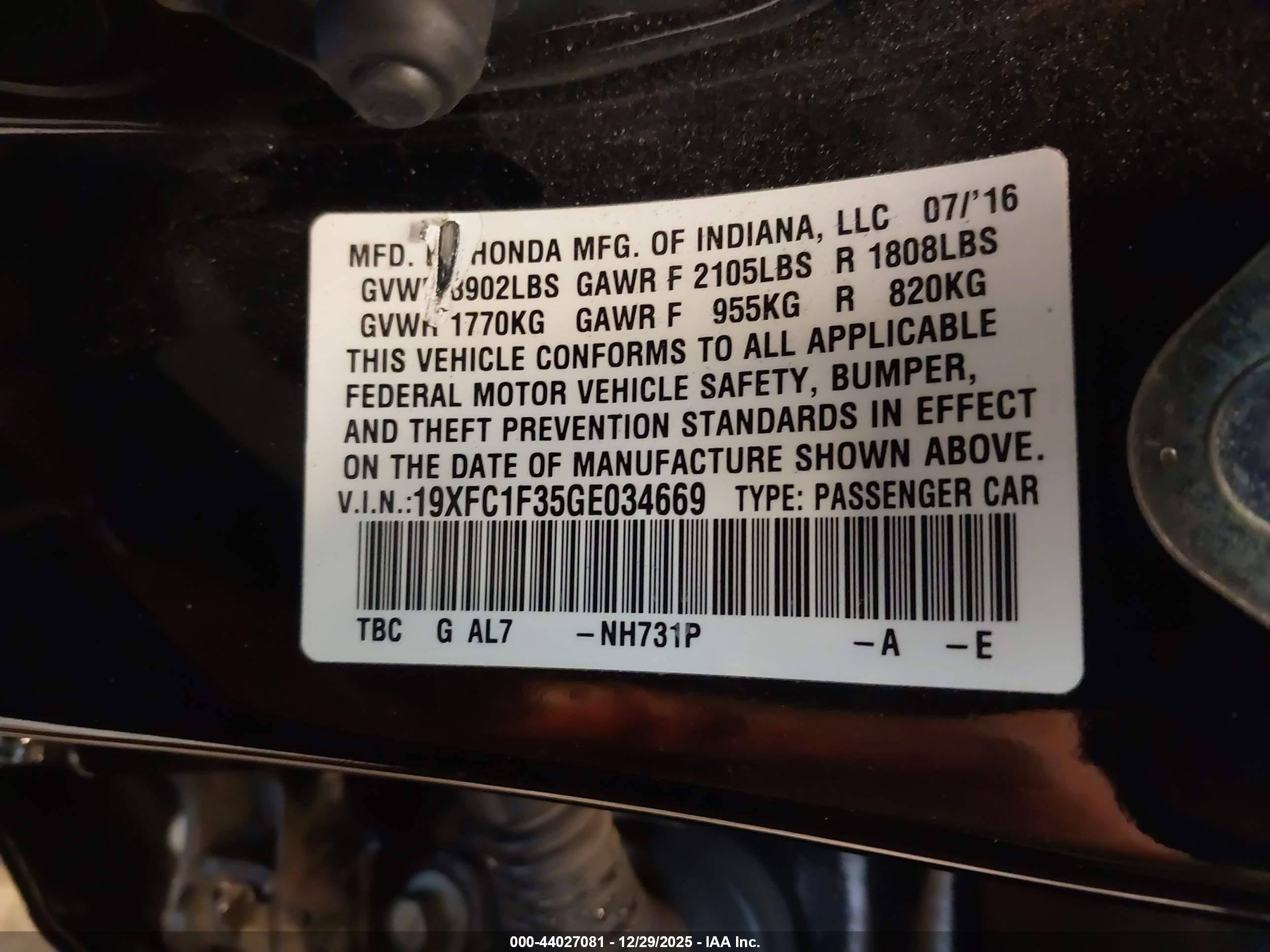 HONDA CIVIC image 9